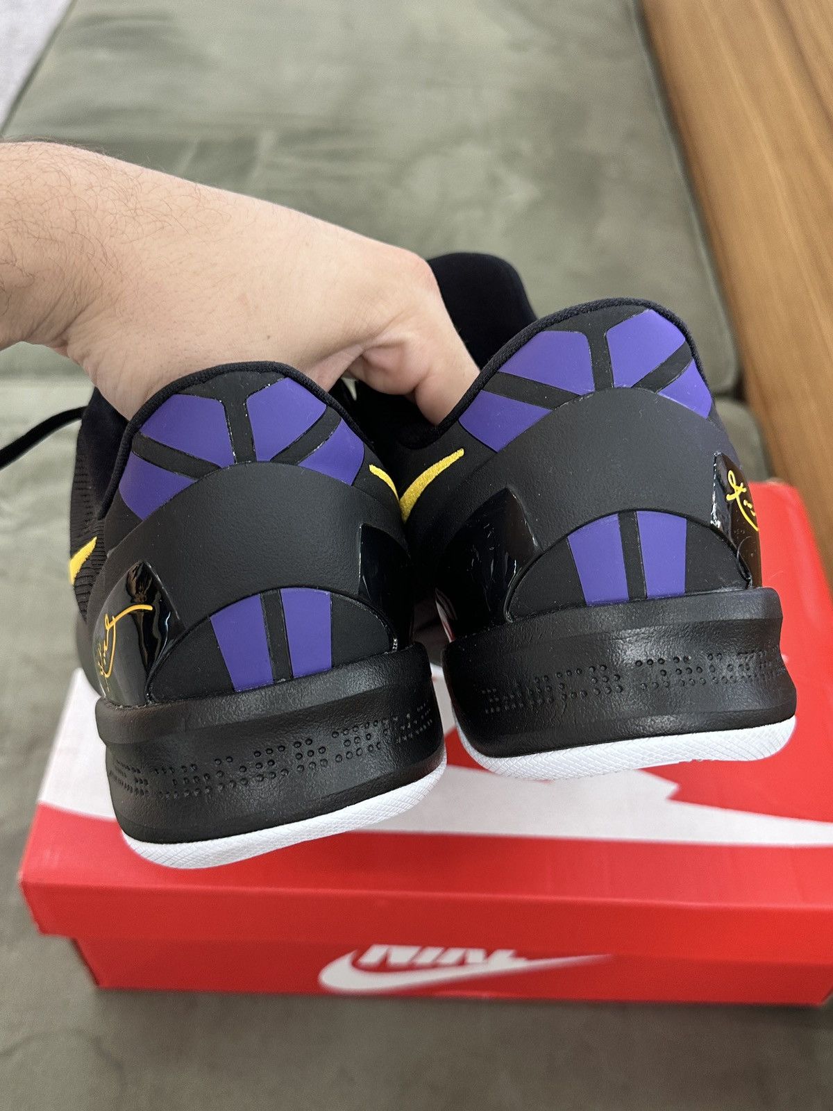 Nike Nike Kobe 8 Protro Lakers Away Size US 11.5 / EU 44-45 - 5 Thumbnail