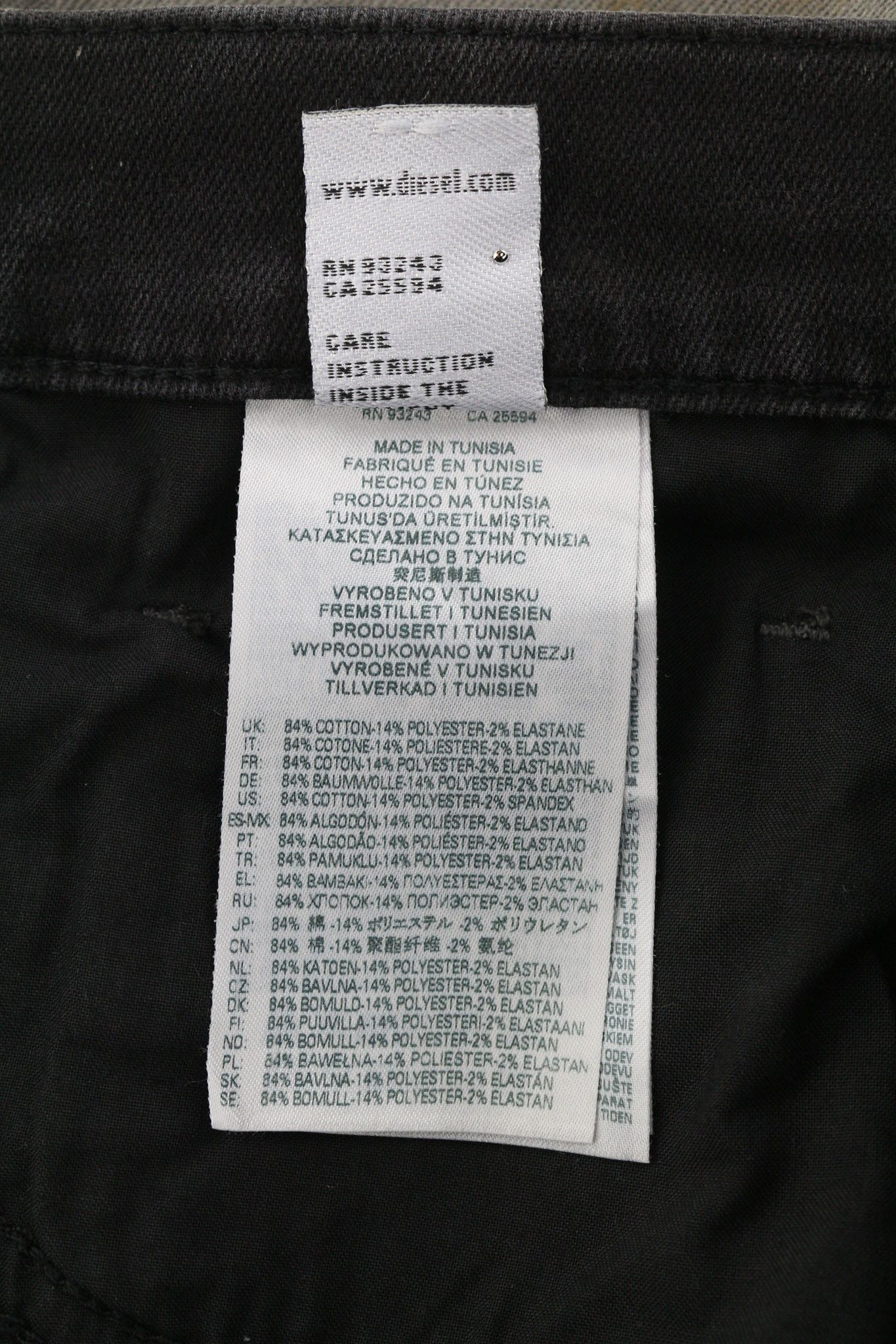 Diesel D-STRUKT JOGG 09B04 W30 Slim Stretch Black 40441 Size US 30 / EU 46 - 9 Thumbnail