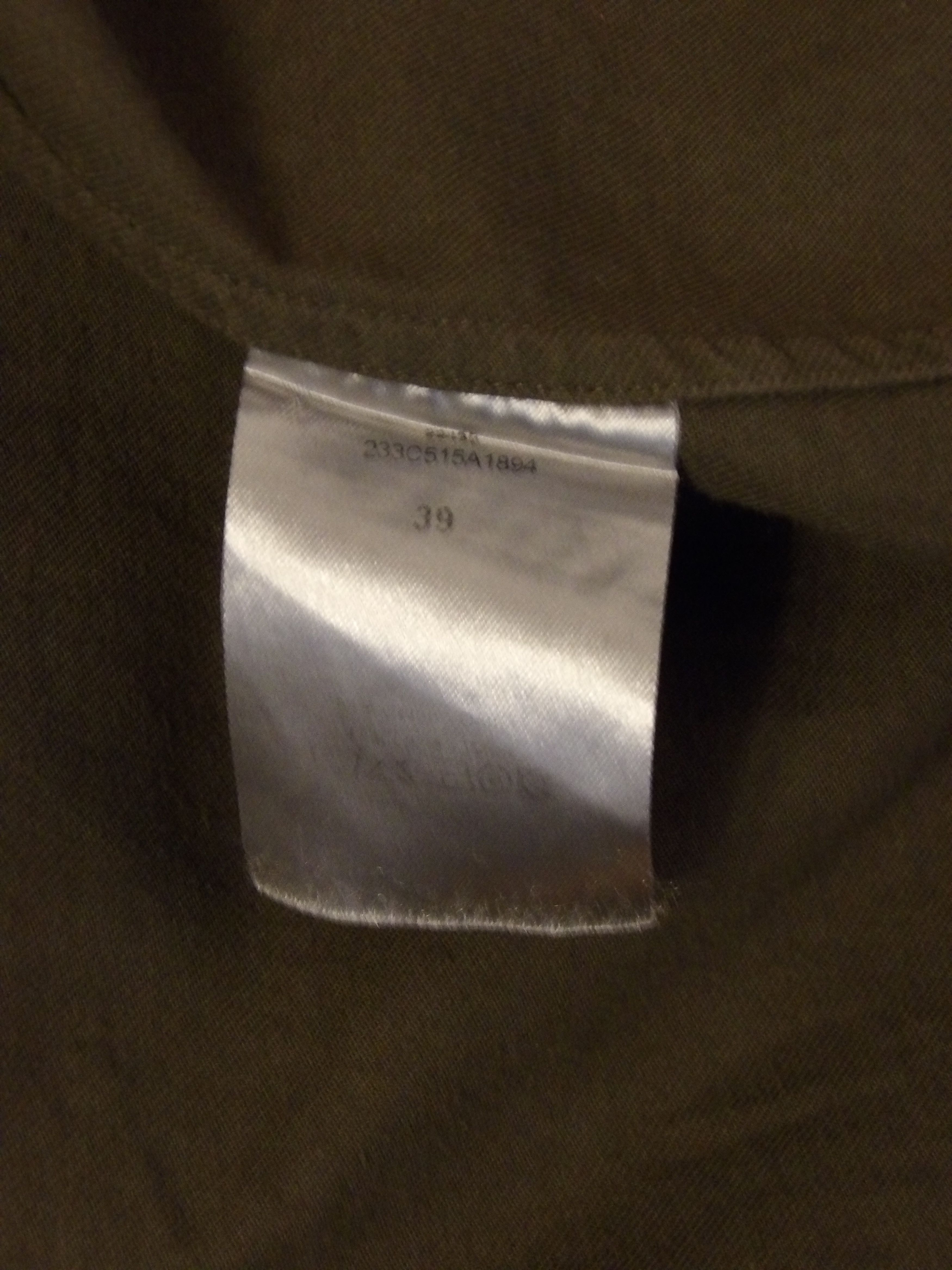 Dior Hedi Slimane Dior Homme Military Shirt W/ Neck Detail Size US M / EU 48-50 / 2 - 7 Thumbnail