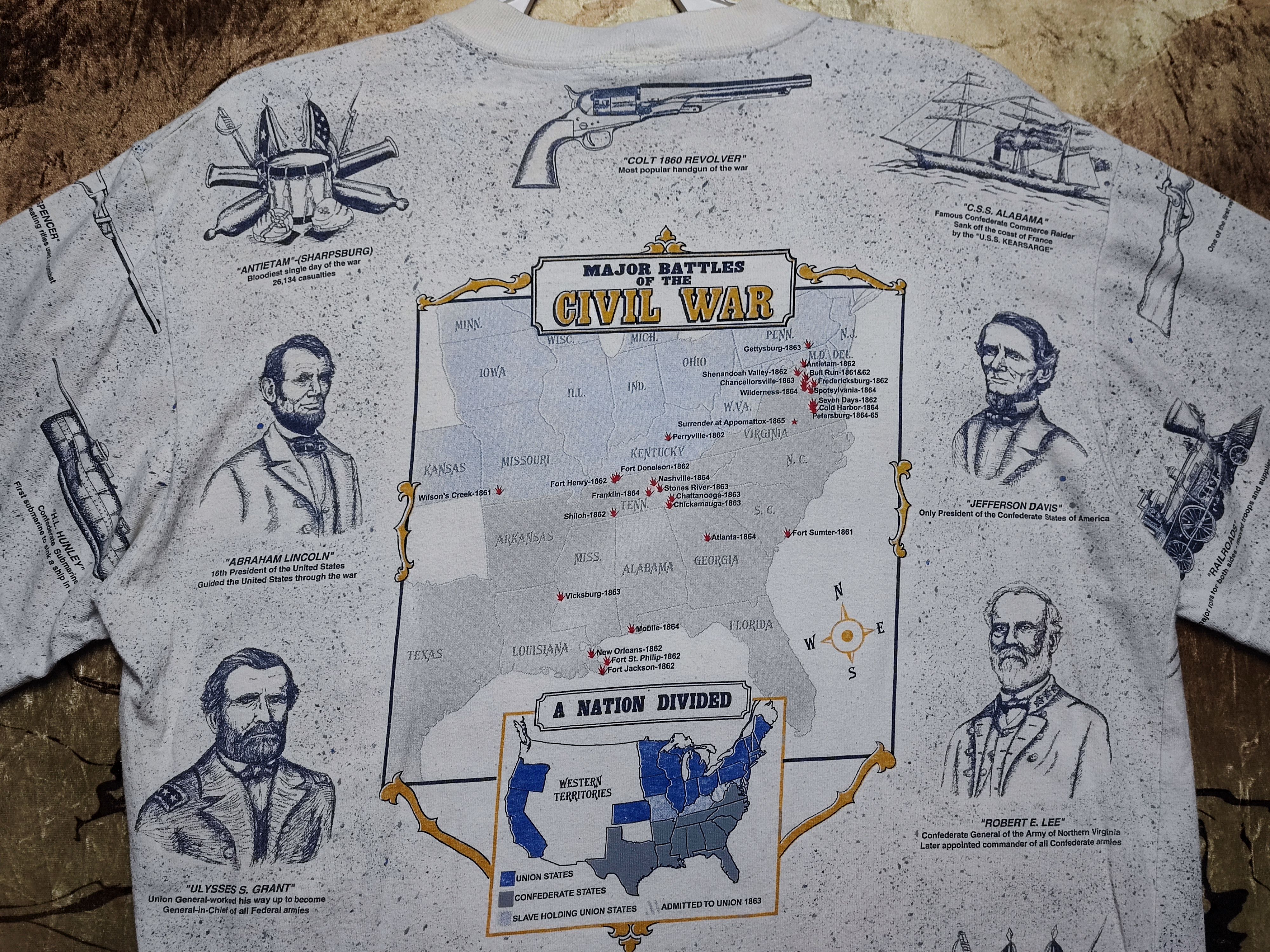 Vintage The Civil War AOP T-Shirt Size US M / EU 48-50 / 2 - 9 Thumbnail