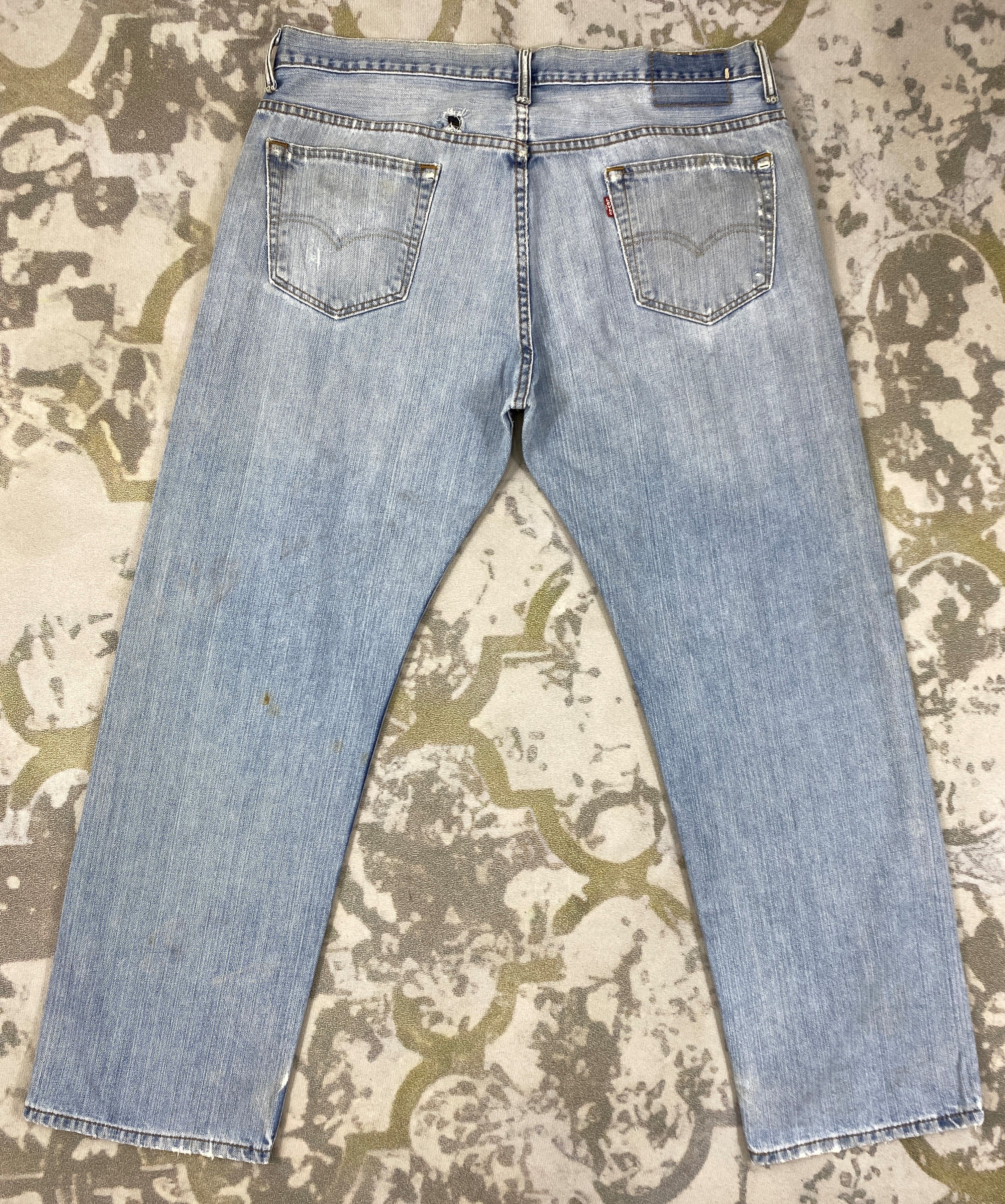 Levi's Light Blue Wash Vintage Levi's 569 39x31.5 Denim -JN1968 Size US 39 - 2 Thumbnail