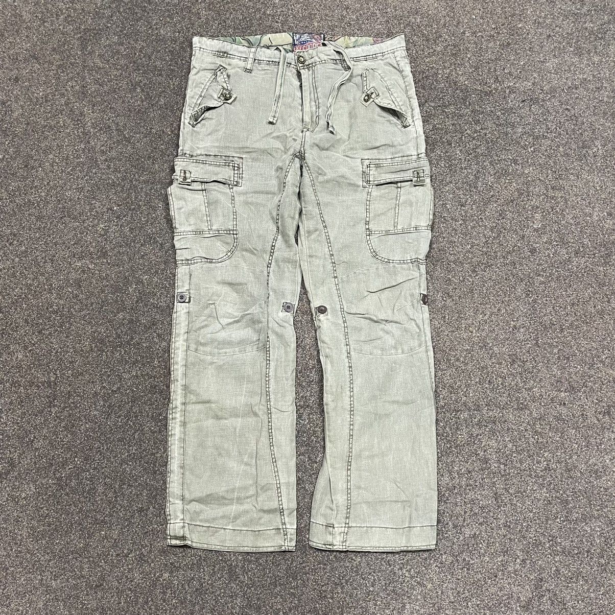 Vintage Y2K Pants Jeans Cargo 90s Parachute 34 34