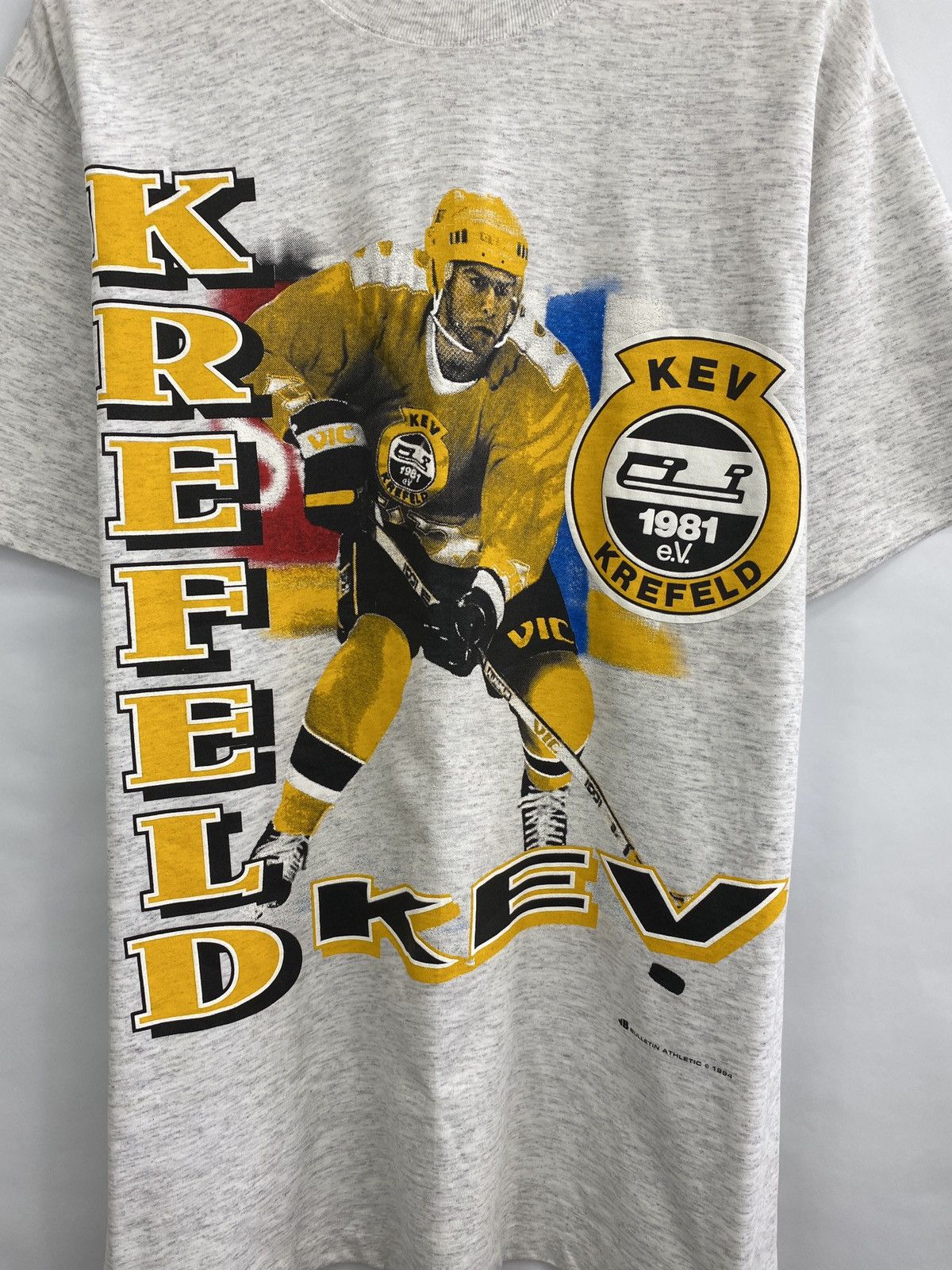 NHL 🇩🇪 Vintage 1994 Krefeld KEV NHL Athletic Jersey T-Shirt Y2K Size US M / EU 48-50 / 2 - 4 Thumbnail