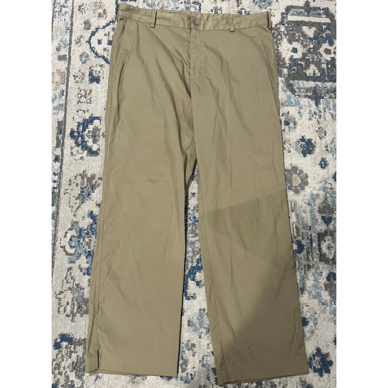 Nike Nike Golf Dri-FIT Pants 36x30 Khaki Flat Front Lightweight Size US 36 / EU 52 - 7 Thumbnail