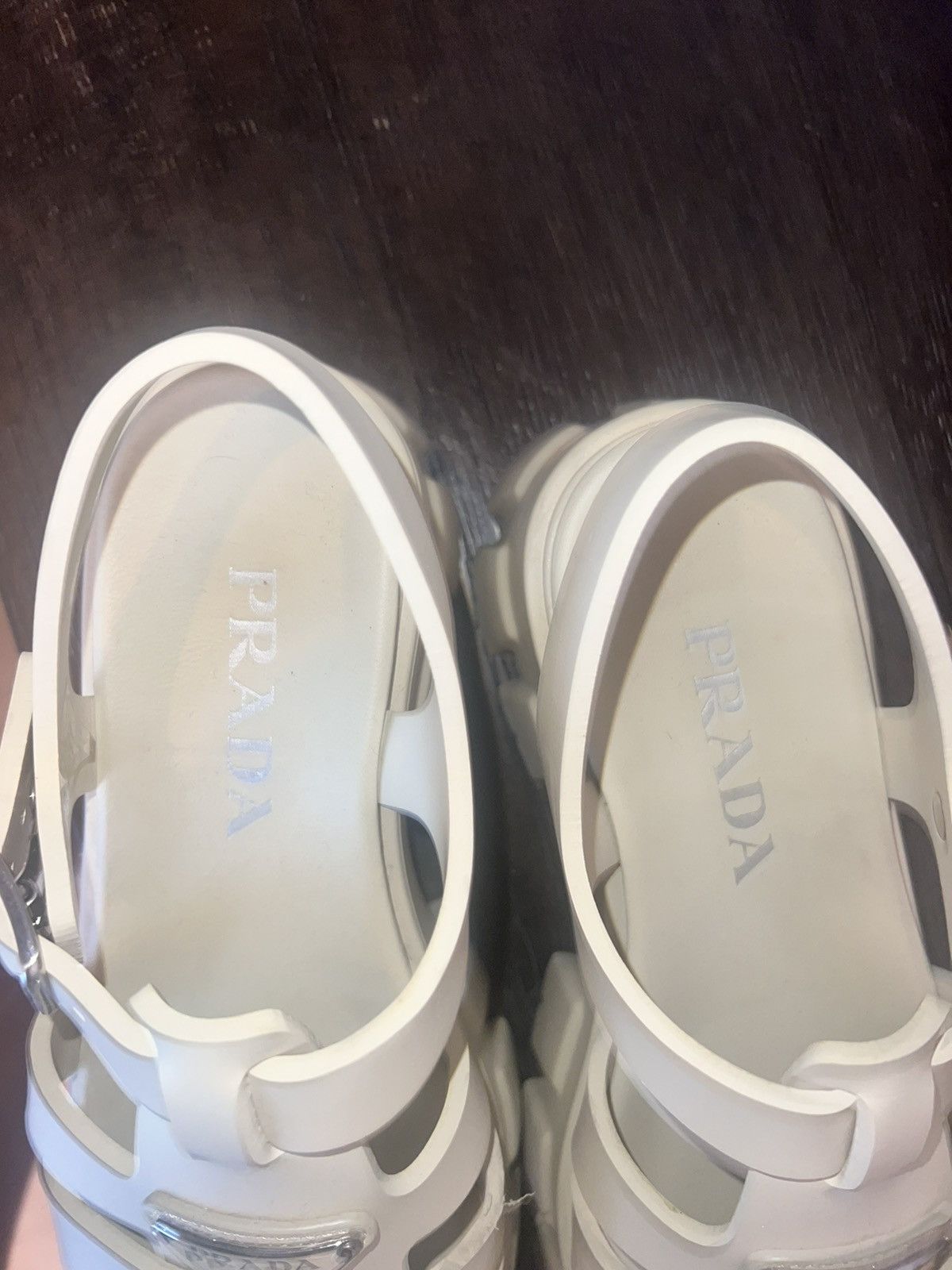 Prada Prada Rubber Monolith sandals in Quartz 39/9 Size US 9 / IT 39 - 7 Thumbnail
