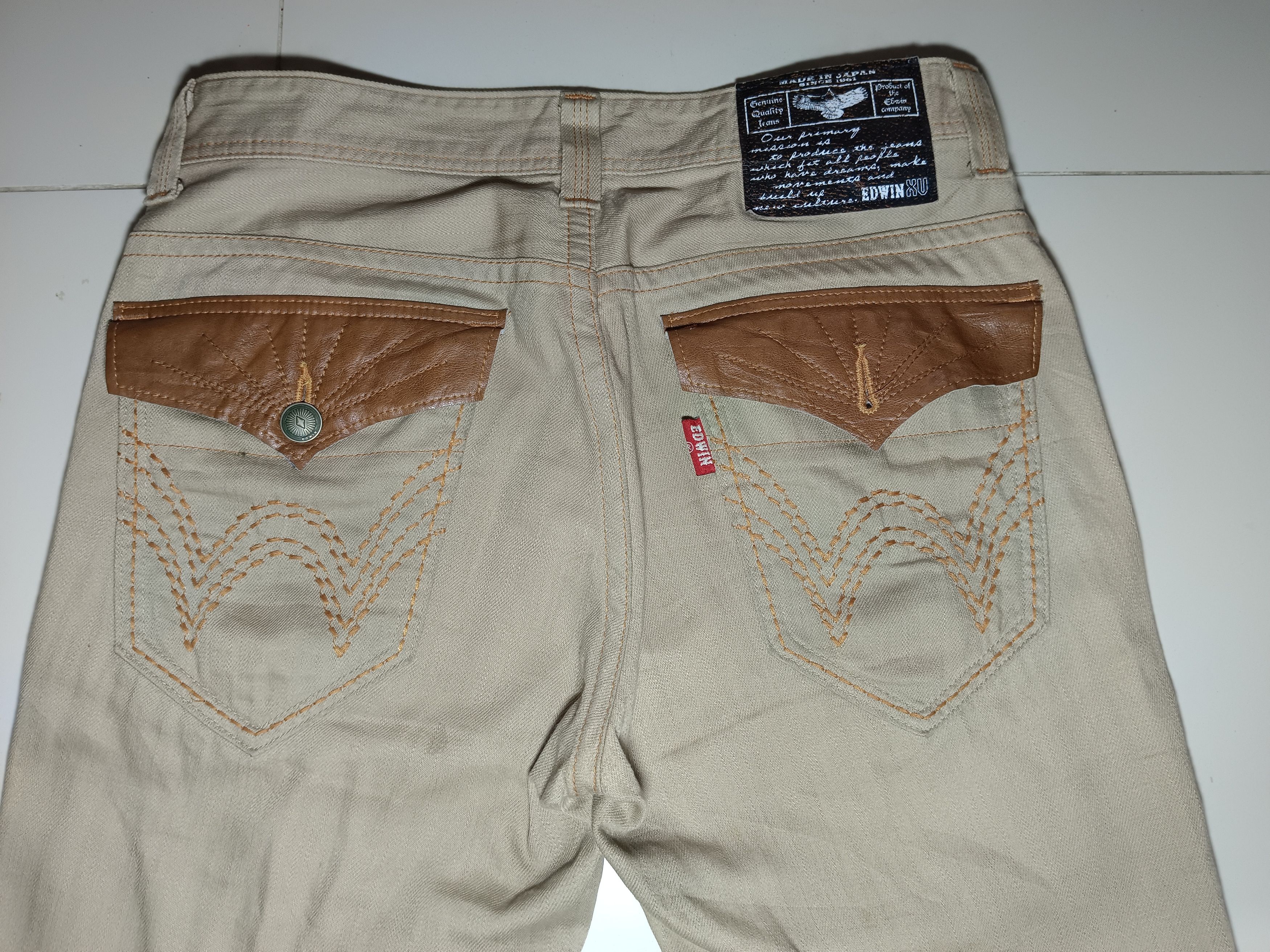 Edwin × If Six Was Nine × Le Grande Bleu (L.G.B.) EDWIN EXCLUSIVE NAVAJO LEATHER POCKET JEANS Size US 32 / EU 48 - 2 Thumbnail
