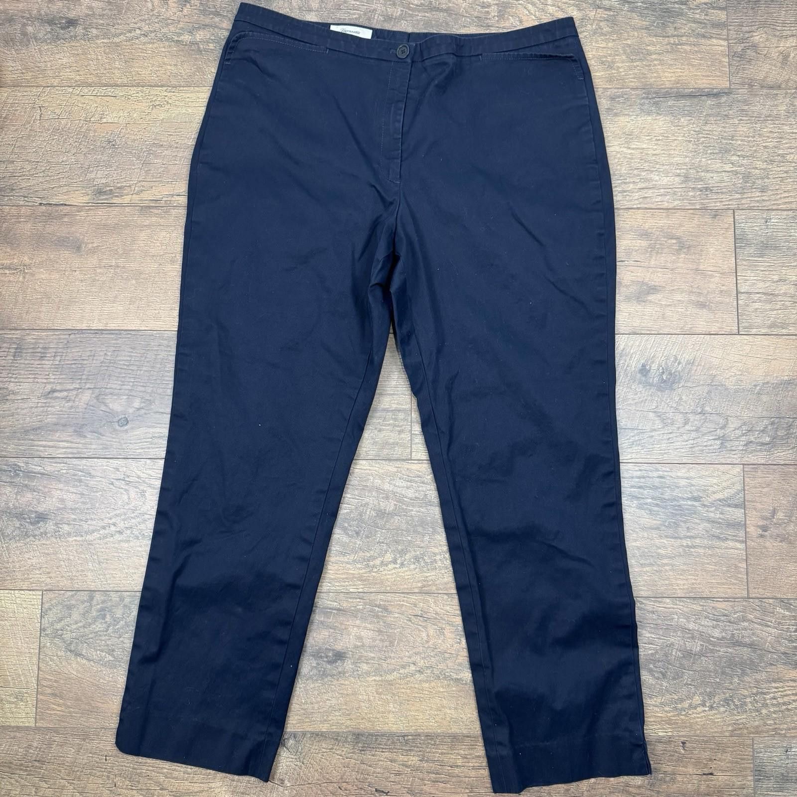 Faconnable Faconnable Women's Straight Leg Pants Trousers Size 14 Size 36" / US 14 / IT 50 - 1 Thumbnail