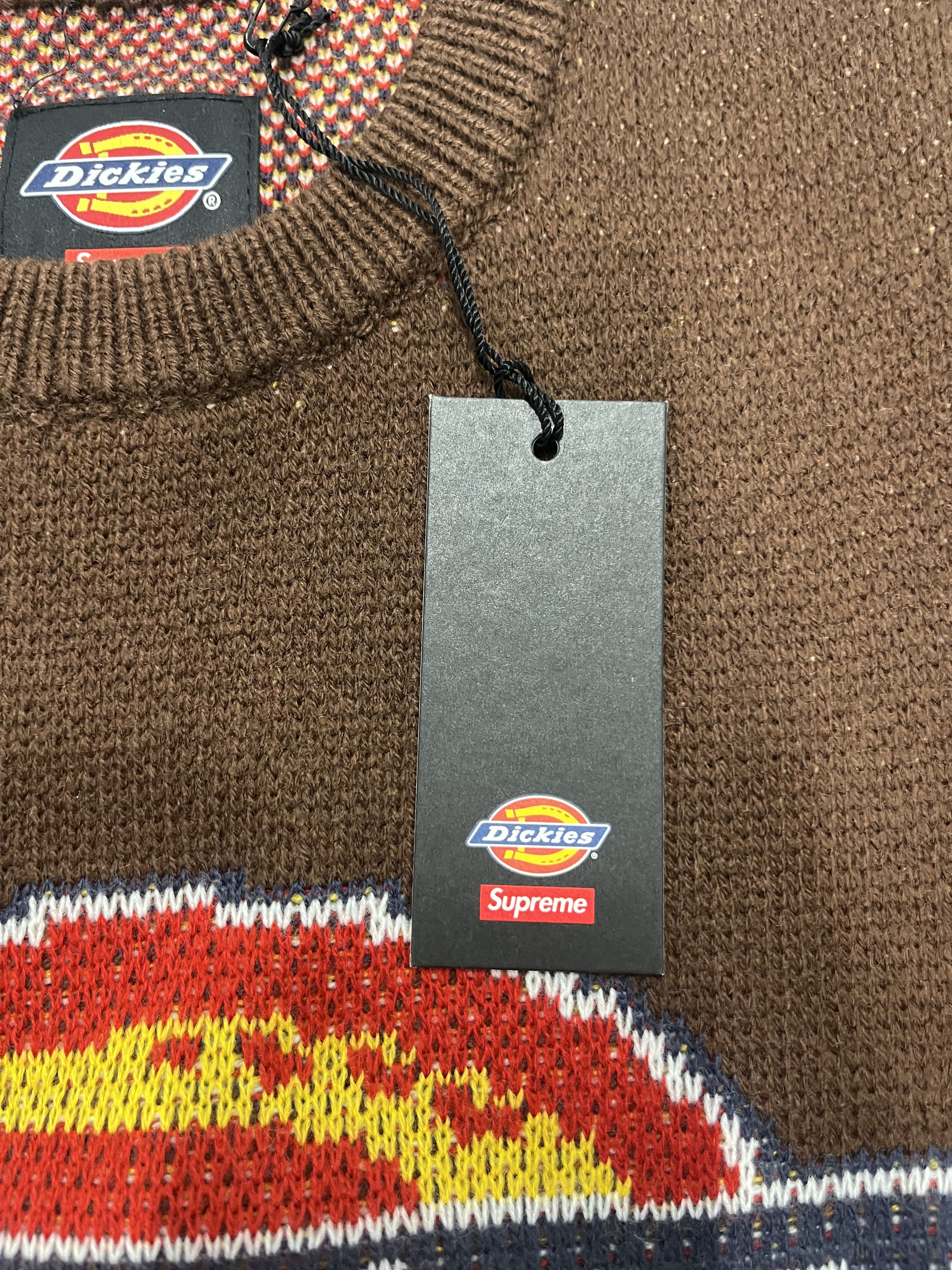 Dickies × Supreme Supreme x Dickies Sweater Brown Sz S Size US S / EU 44-46 / 1 - 4 Thumbnail
