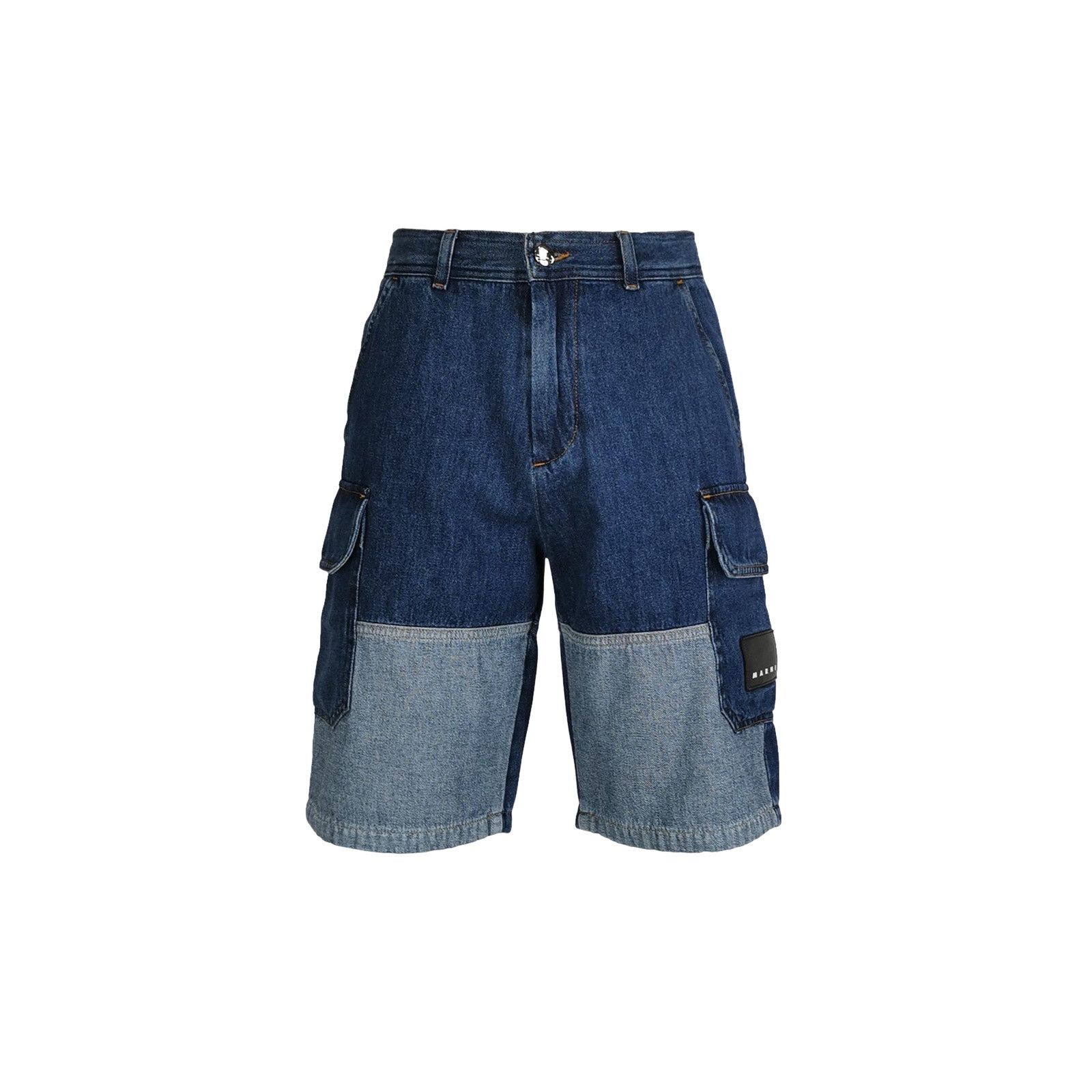 Marni Marni Two-Tone Cargo Denim Shorts Size 28 Size US 28 / EU 44 - 1 Thumbnail