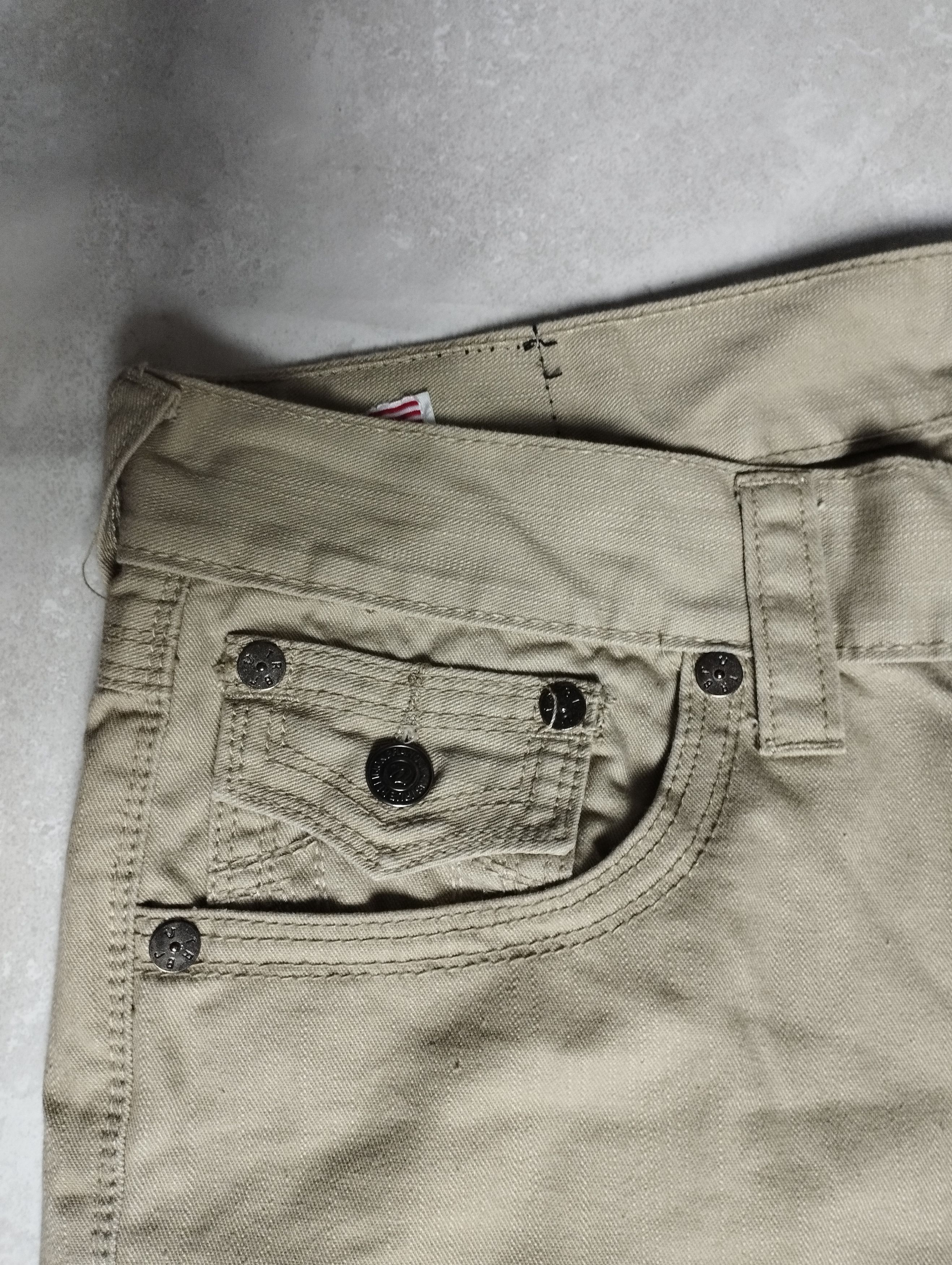True Religion × Vintage True Religion Straight Beige Jeans Pants Ricky Super T Size US 34 / EU 50 - 8 Thumbnail