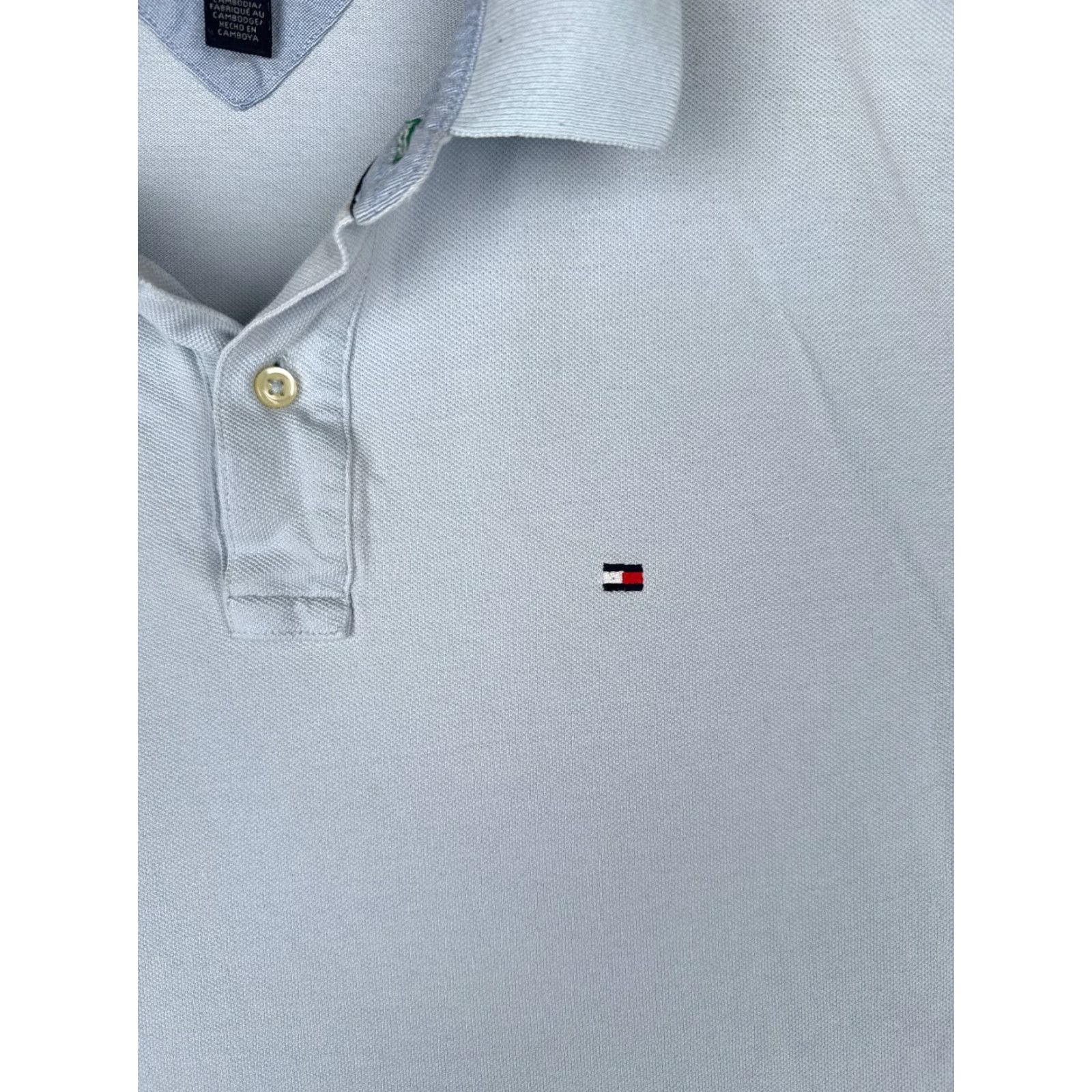 Tommy Hilfiger Tommy Hilfiger Polo Shirt Men Large Blue 100% Cotton Short Sleeve Golf Size US L / EU 52-54 / 3 - 6 Thumbnail