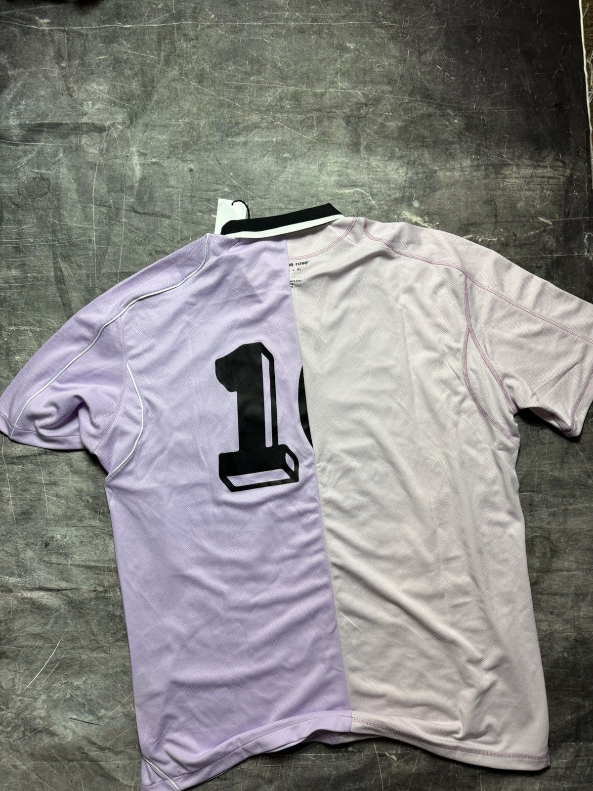 Martine Rose Martine Rose Half and Half Football Top in Pink Size US L / EU 52-54 / 3 - 2 Thumbnail