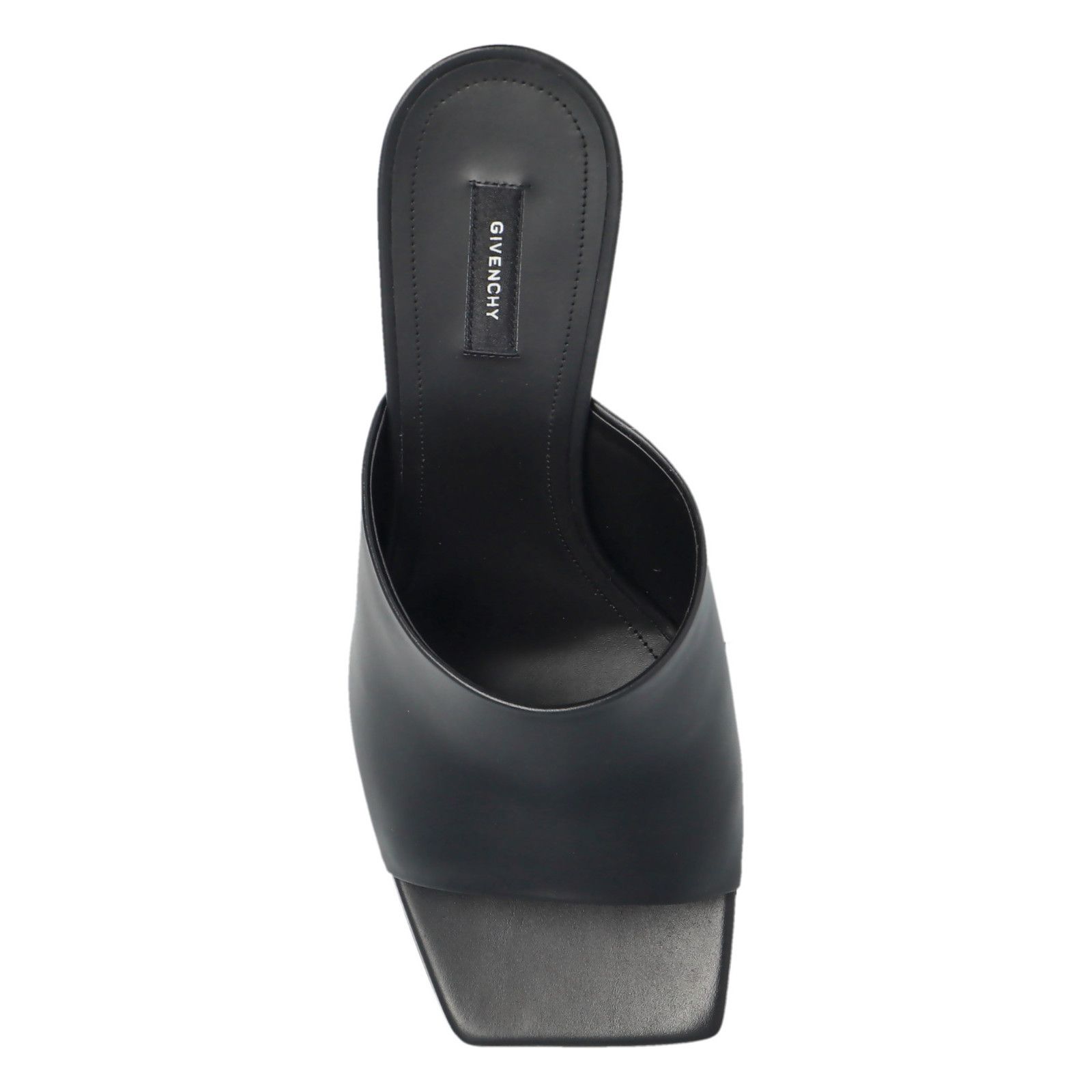 Givenchy GIVENCHY Black Leather 100mm Heel Mules New & Authentic (Wom Size US 7.5 / IT 37.5 - 4 Thumbnail