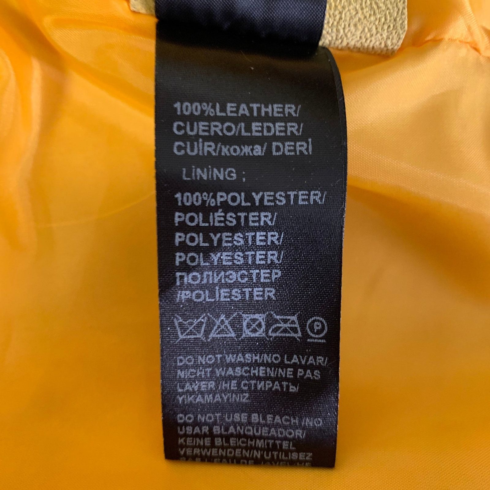 Other RON TOMSON Size 36 Yellow Leather Moto Racer Jacket Size US XXS / EU 40 - 8 Thumbnail