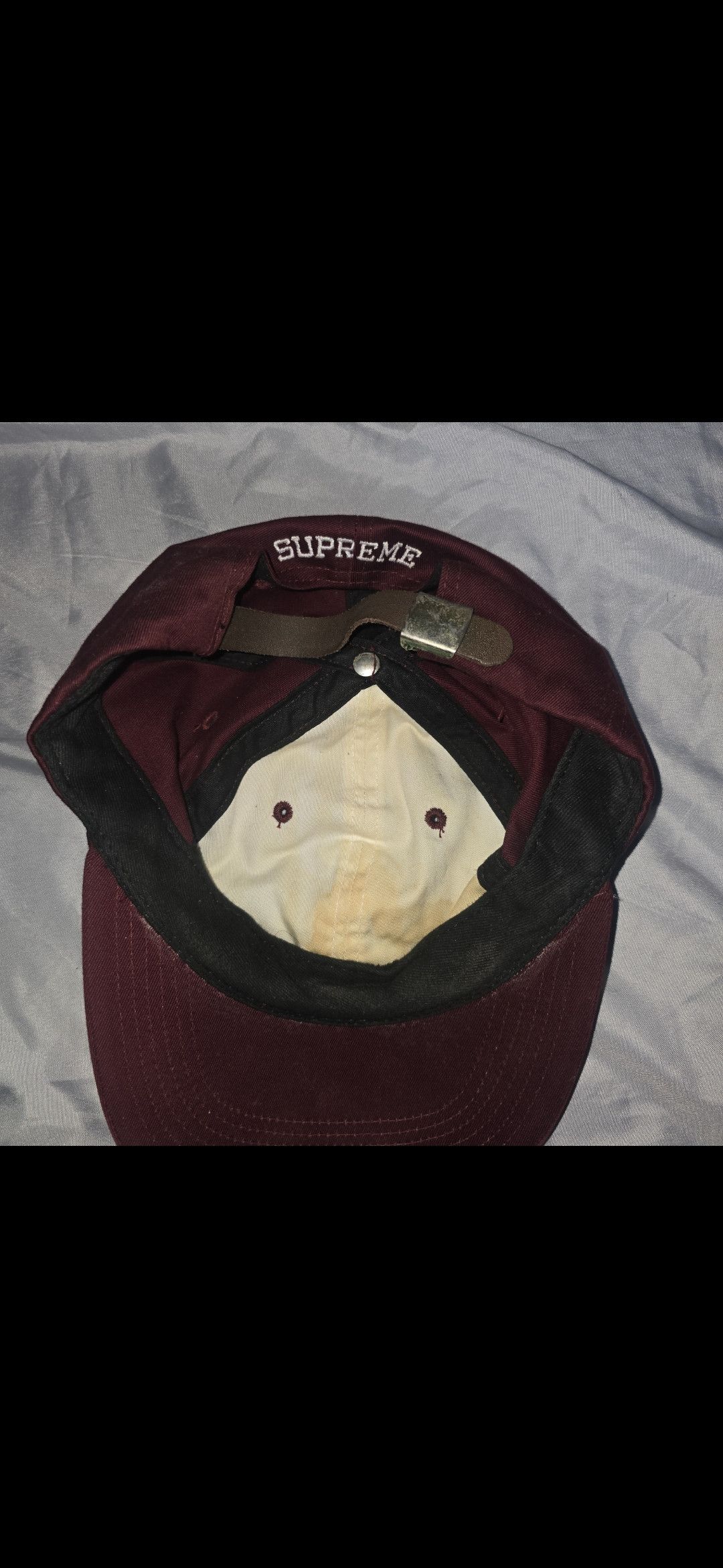 Supreme Supreme Burgundy S Logo Hat Rare Size ONE SIZE - 3 Thumbnail