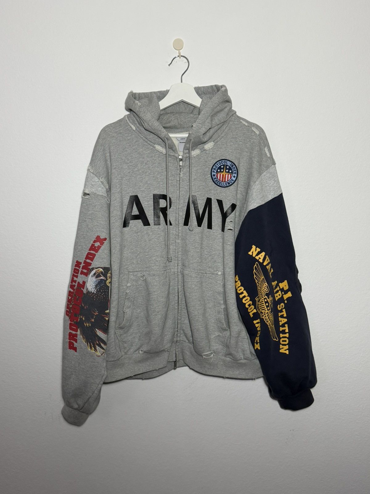 Layer 00 　PROJECT G/R 現Protocol Protocol index upside down zip, project GR pgr state hoodie and