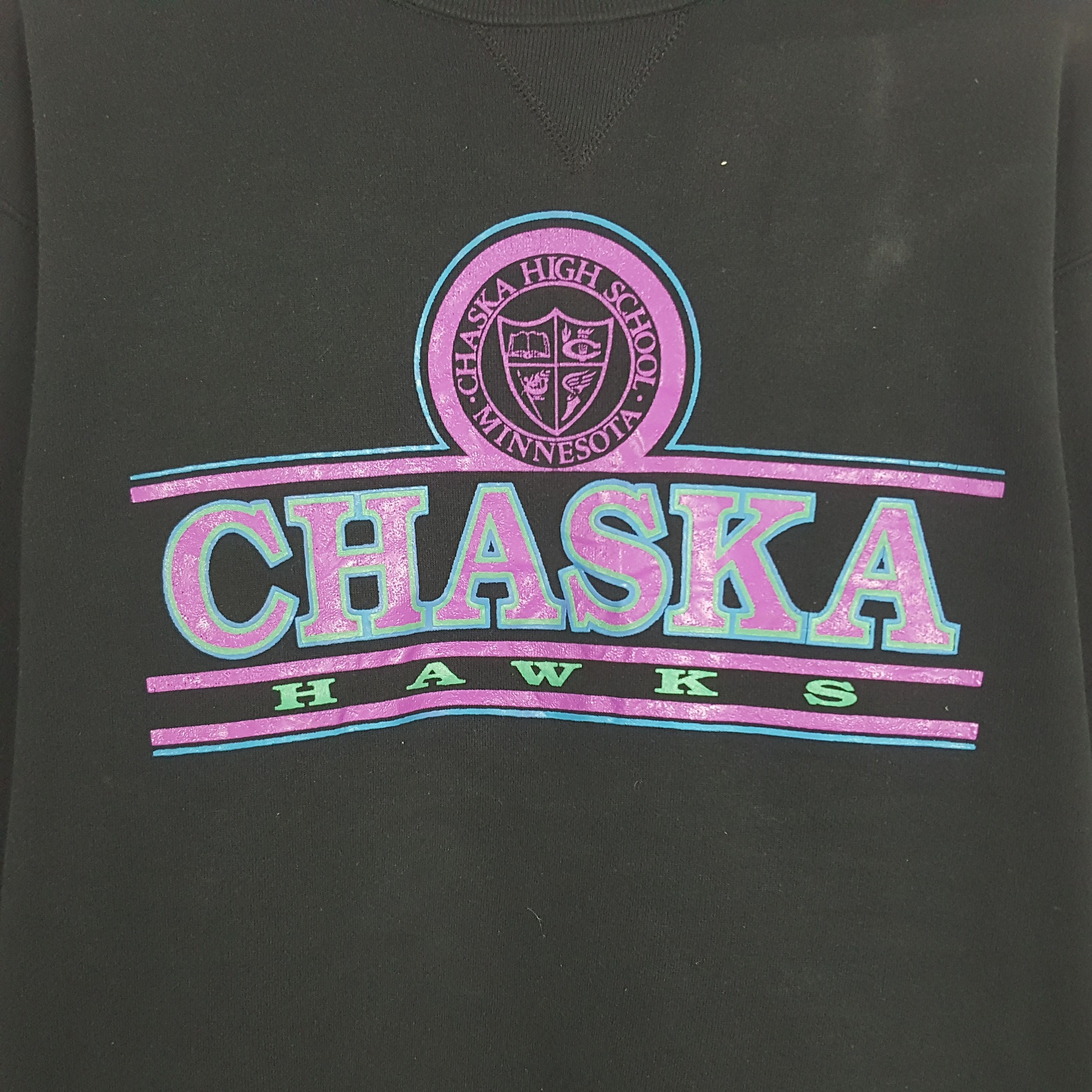 Russell Athletic × Vintage Vintage Chaska Hawks Sweatshirt Size US L / EU 52-54 / 3 - 2 Thumbnail