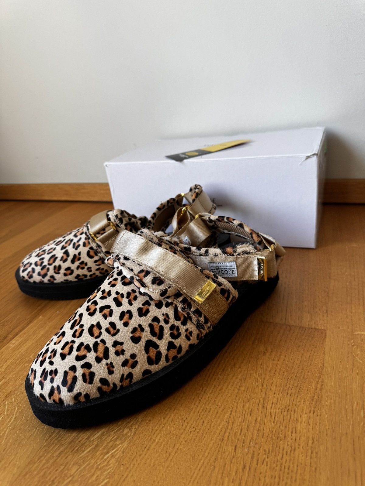 Suicoke NOTS VHL Leopard Print Leather Sandals Size US 11 / EU 44 - 11 Thumbnail