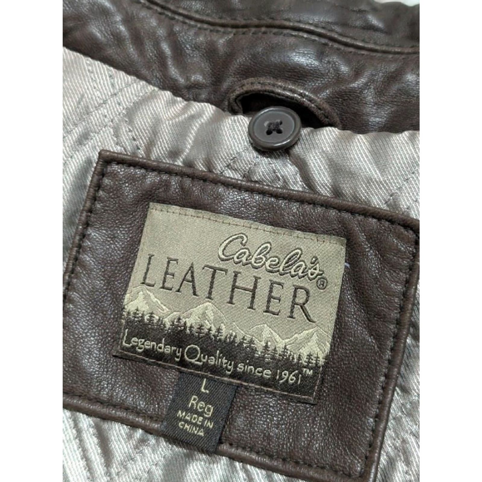 Vintage VINTAGE CABELA'S Leather BOMBER Jacket Mens L Brown Lambskin Butter-Soft Size US L / EU 52-54 / 3 - 5 Thumbnail