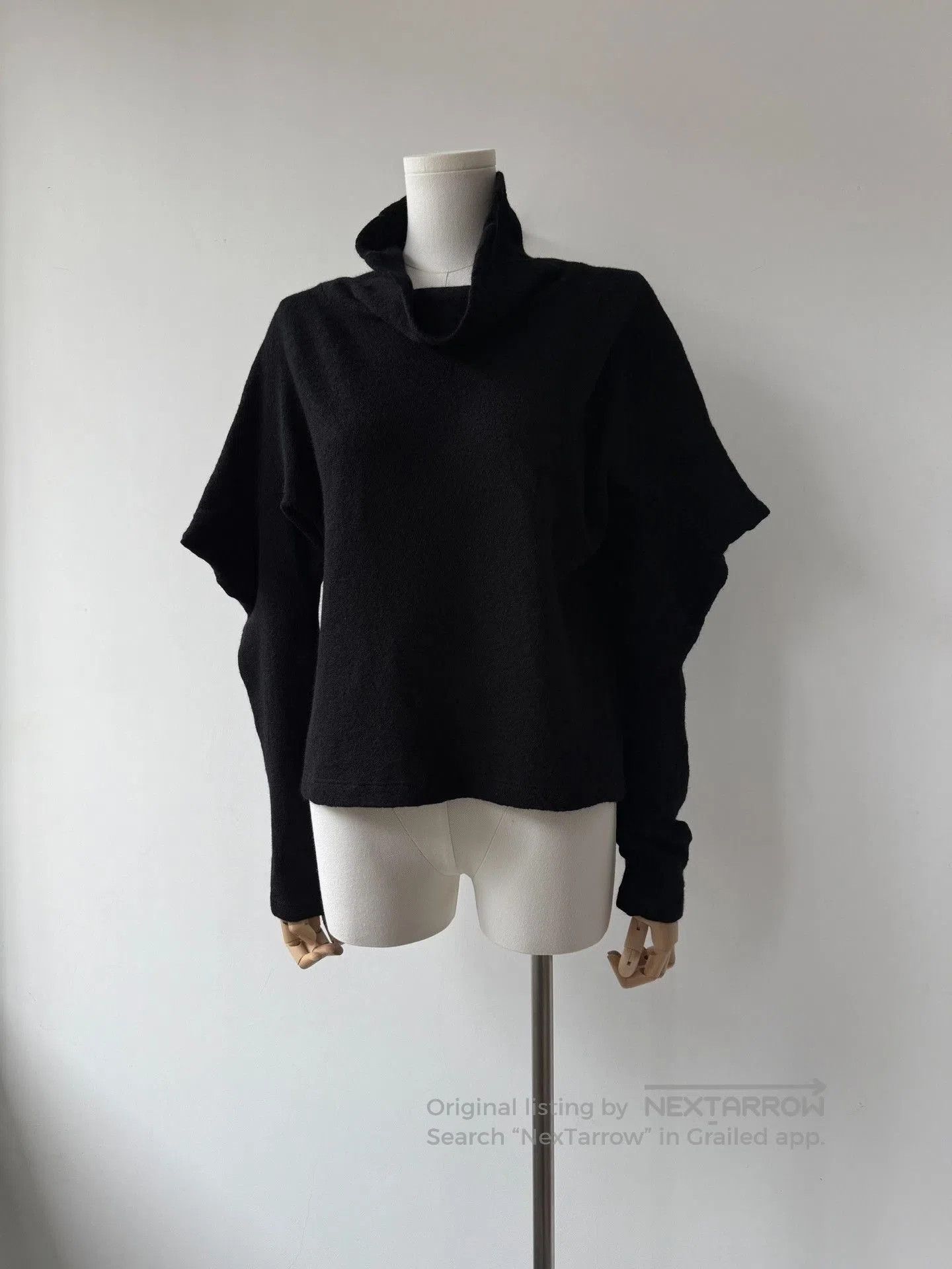Limi Feu Yohji Yamamoto Limi Feu 22AW Asymmetric Collar Top. Size M / US 6-8 / IT 42-44 - 3 Thumbnail