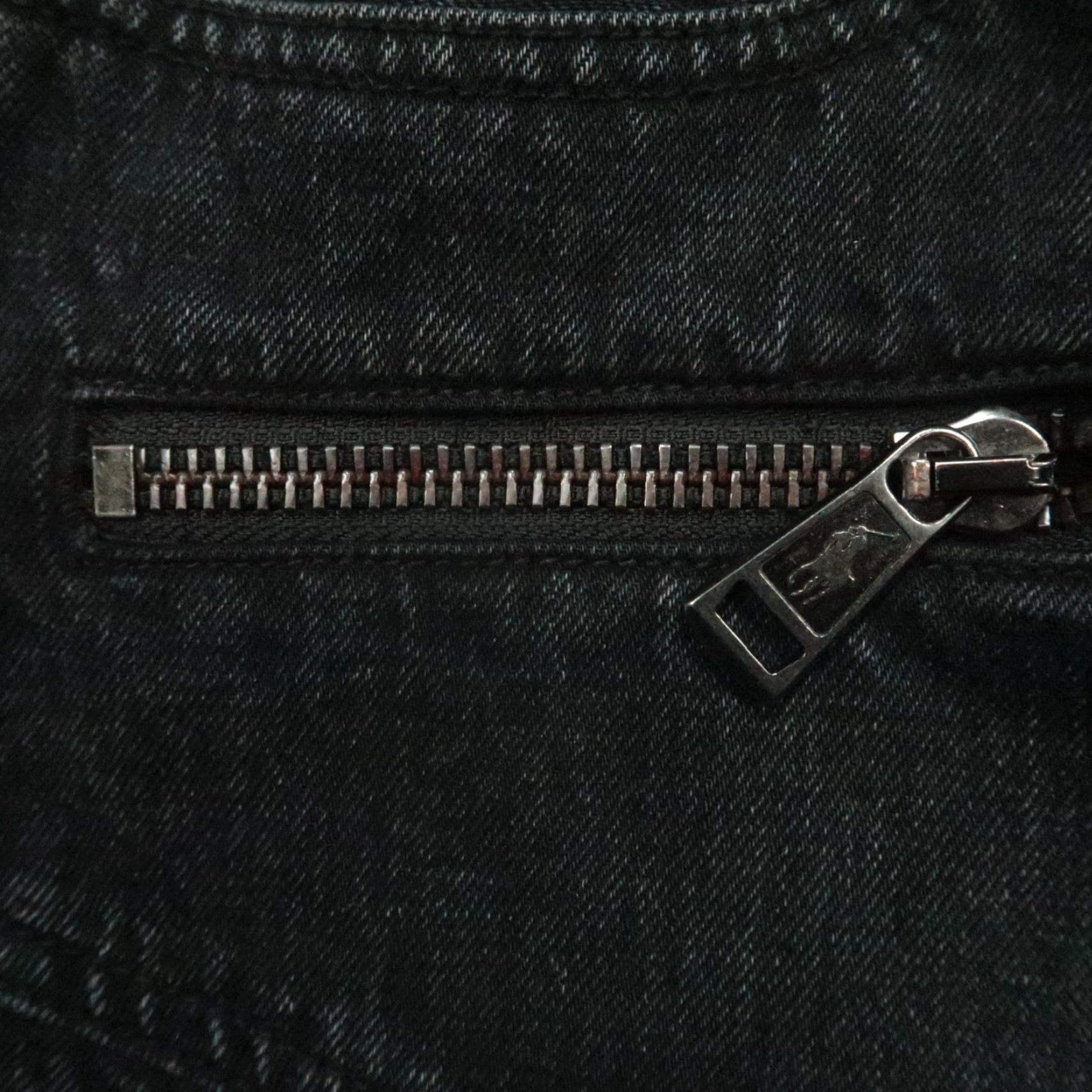 Polo Ralph Lauren Polo Ralph Lauren Women's Jeans 28 Black Moto Biker Ankle Zip 5-Pocket Size 28" / US 6 / IT 42 - 4 Thumbnail