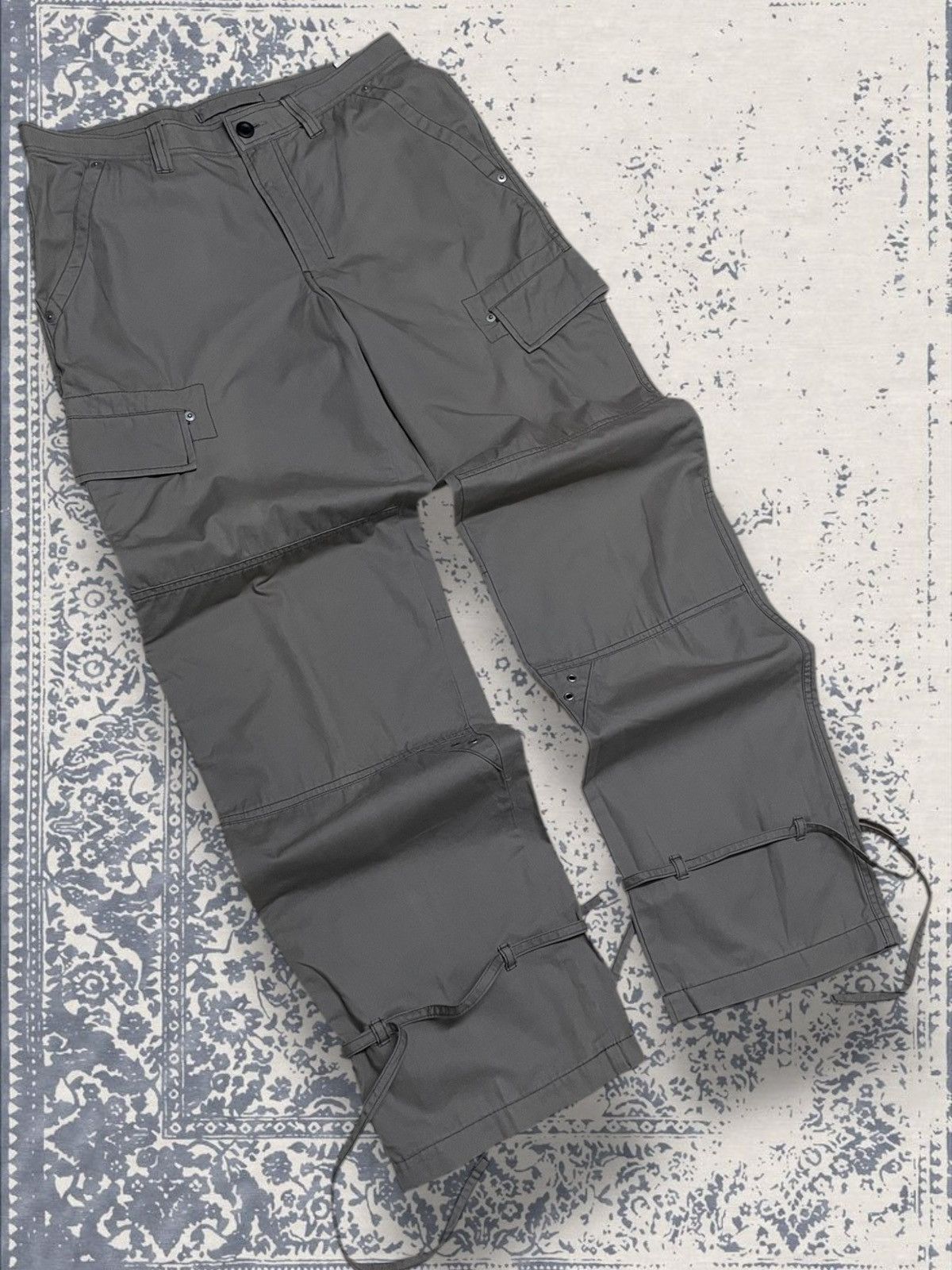 Designer × Japanese Brand × Vintage Vintage 1990s Japan Designer On Board Parachute Cargo Pant Size US 31 - 2 Thumbnail