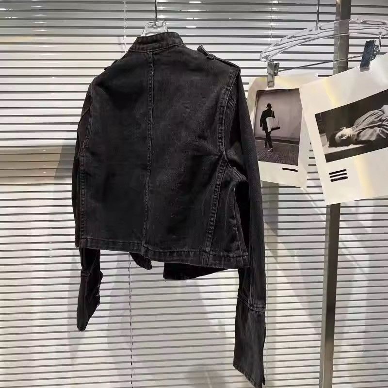 Japanese Brand Vintage Military-Inspired Denim Jacket – Bold, Structured Size US S / EU 44-46 / 1 - 2 Thumbnail