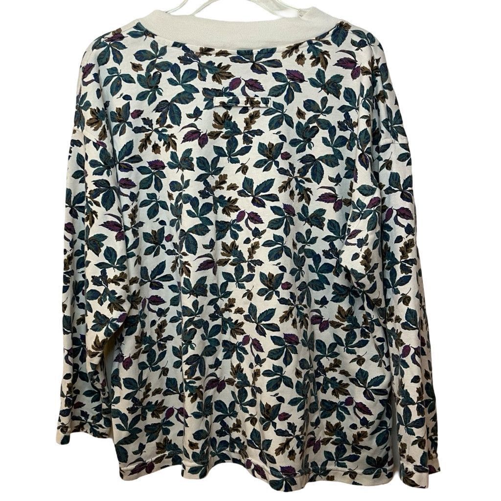 Vintage Vtg 90s Gitano Leaves Pullover Comfy Sweater Sweatshirt XL Size XL / US 12-14 / IT 48-50 - 3 Thumbnail