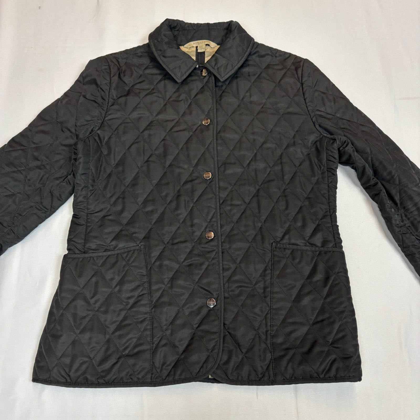 Burberry Burberry Brit Quilted Nova Check Button Jacket Women's Small Size S / US 4 / IT 40 - 2 Thumbnail