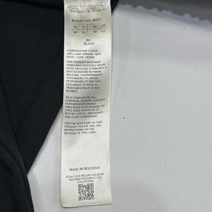 Rick Owens Rick Owens Men's Black Zip Casual Pants Size US 32 / EU 48 - 3 Thumbnail