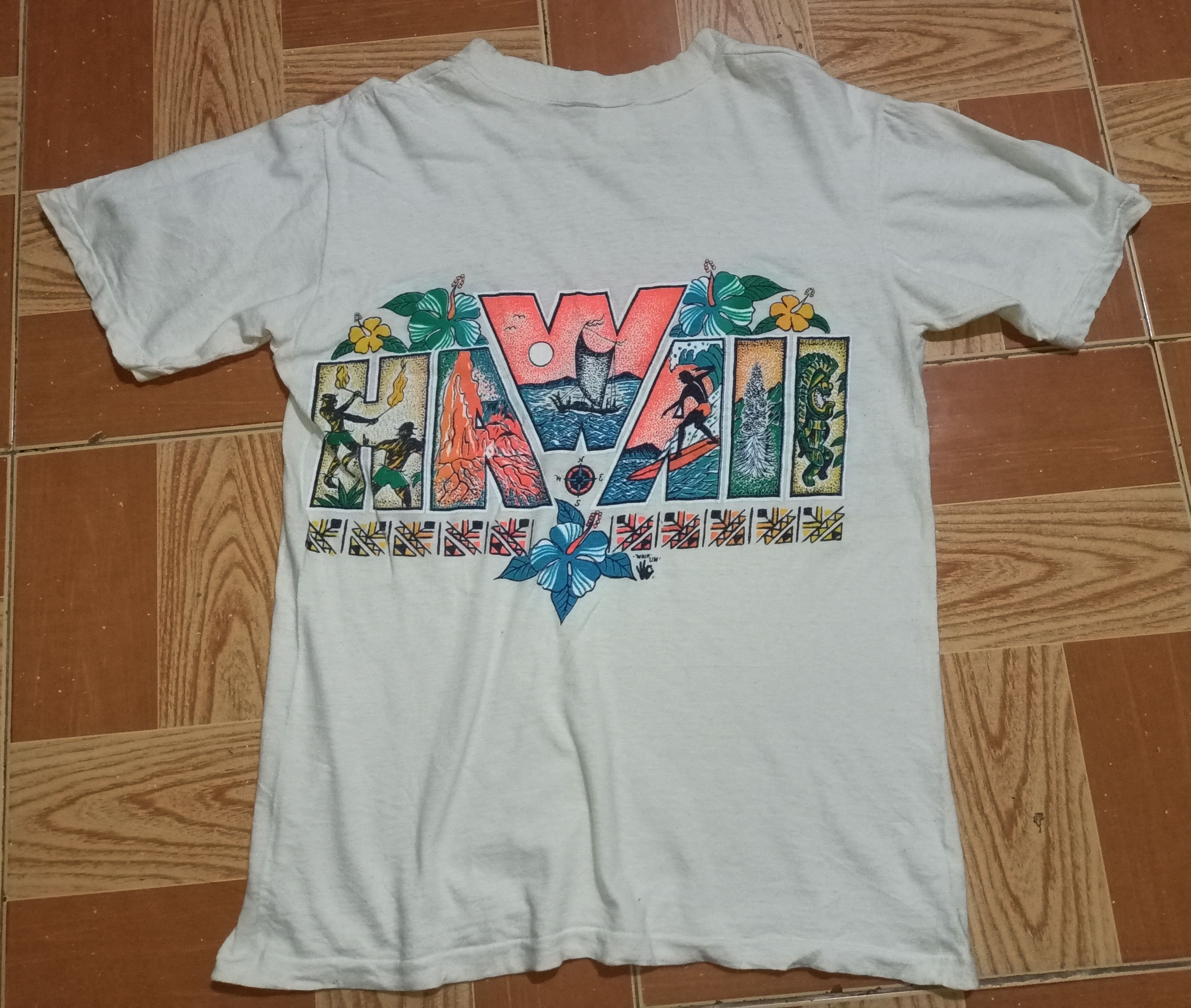 Vintage 1970'S HAWAII GRAPHIC TEE Size US M / EU 48-50 / 2 - 2 Thumbnail