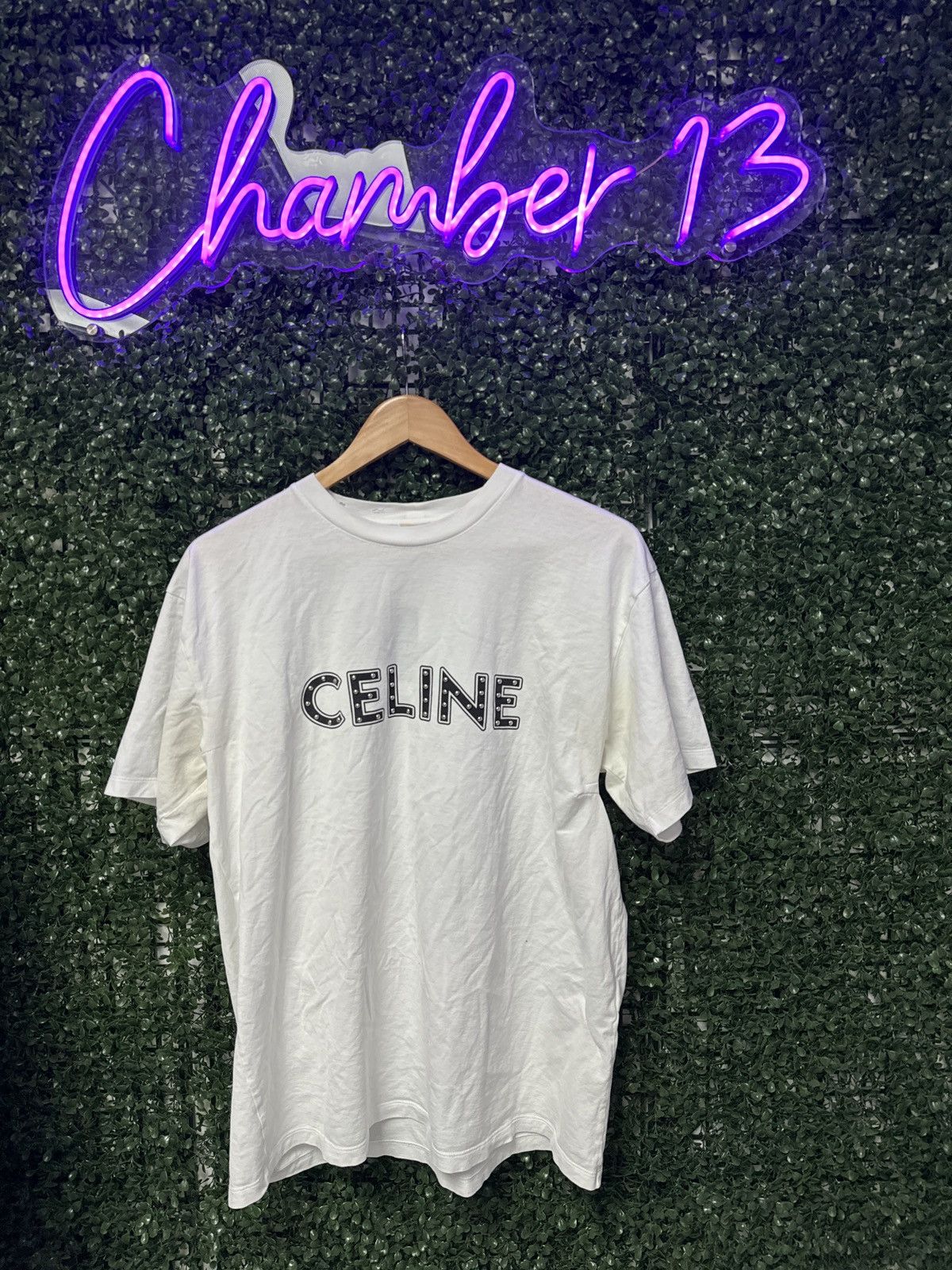Celine Celine white short-sleeve shirt Size US M / EU 48-50 / 2 - 1 Thumbnail