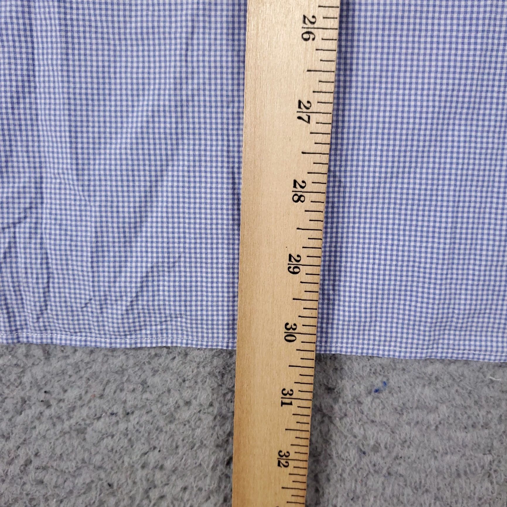 Ralph Lauren Ralph Lauren Shirt 15.5 Blue Check Dress Shirt Button Up Long Sleeve Cotton Regular Mens Size 40R - 6 Thumbnail