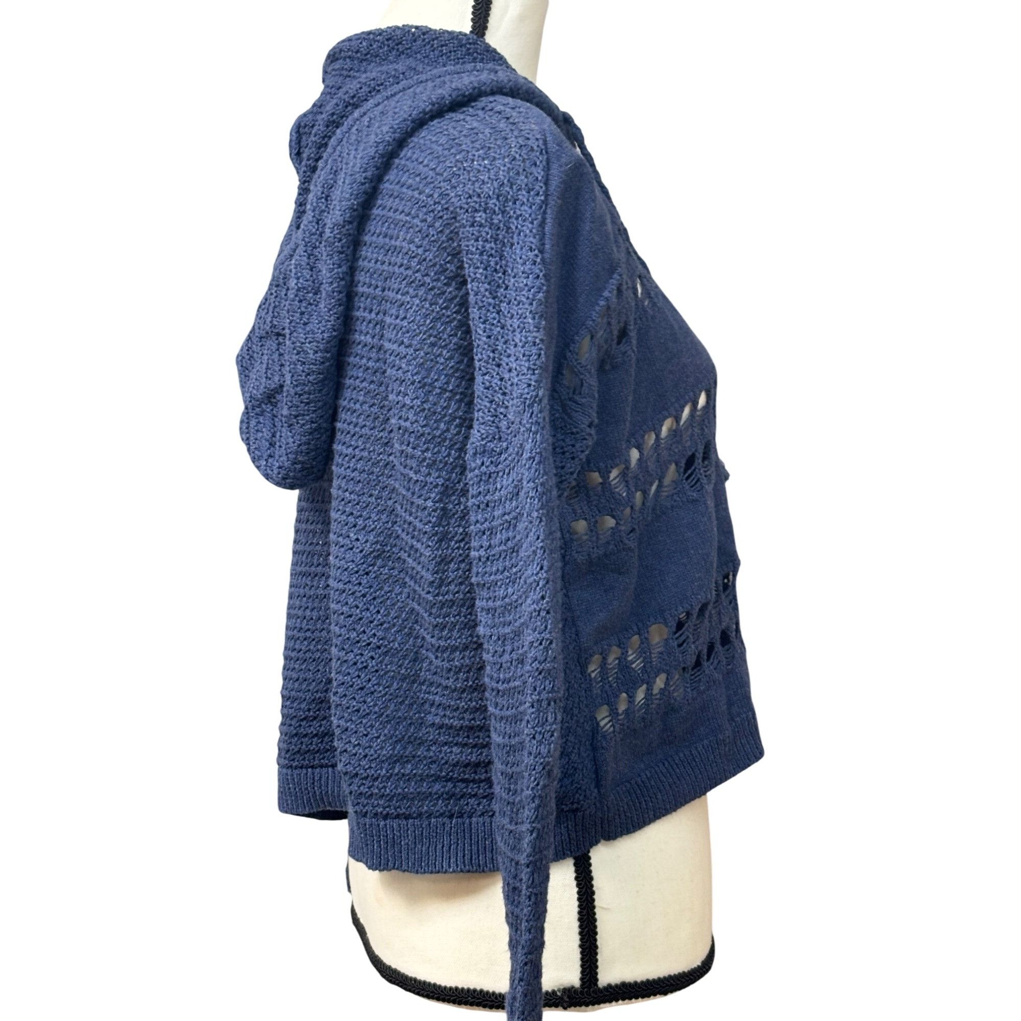 Other Victoria Secret Women’s Pointelle Knit Cropped Hooded Sweate Size S / US 4 / IT 40 - 3 Thumbnail