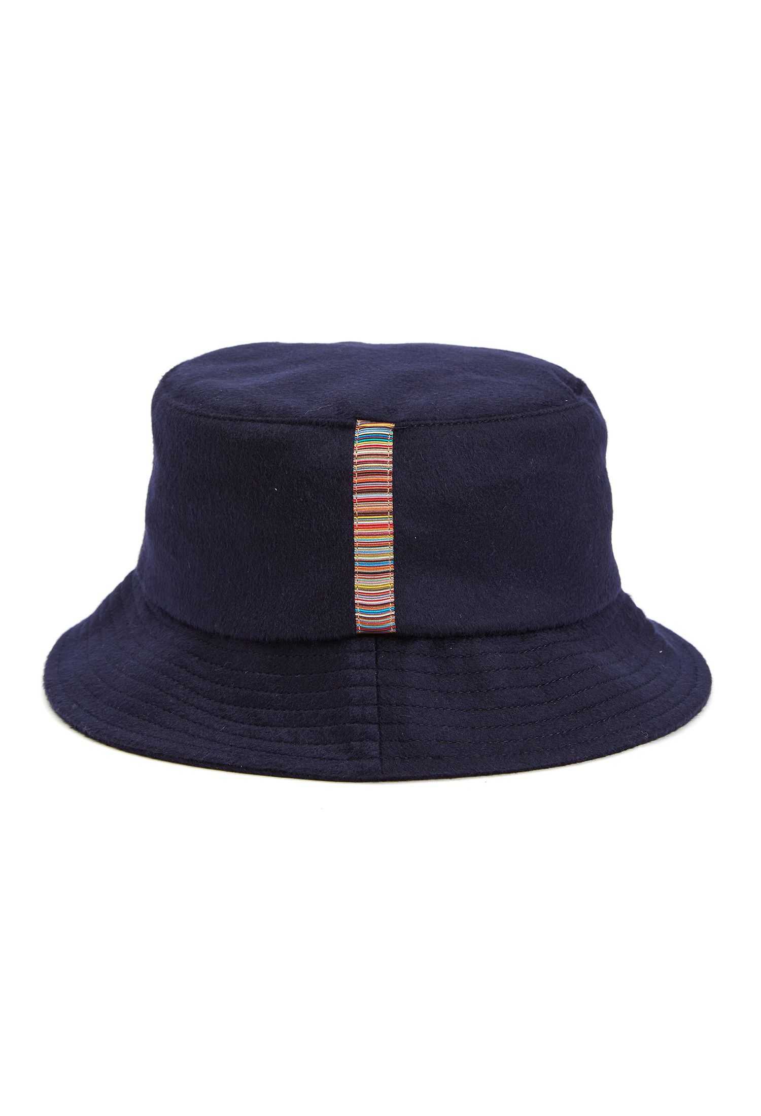 Paul Smith PAUL SMITH navy blue cashmere wool stripe bucket hat Medium Size ONE SIZE - 1 Thumbnail
