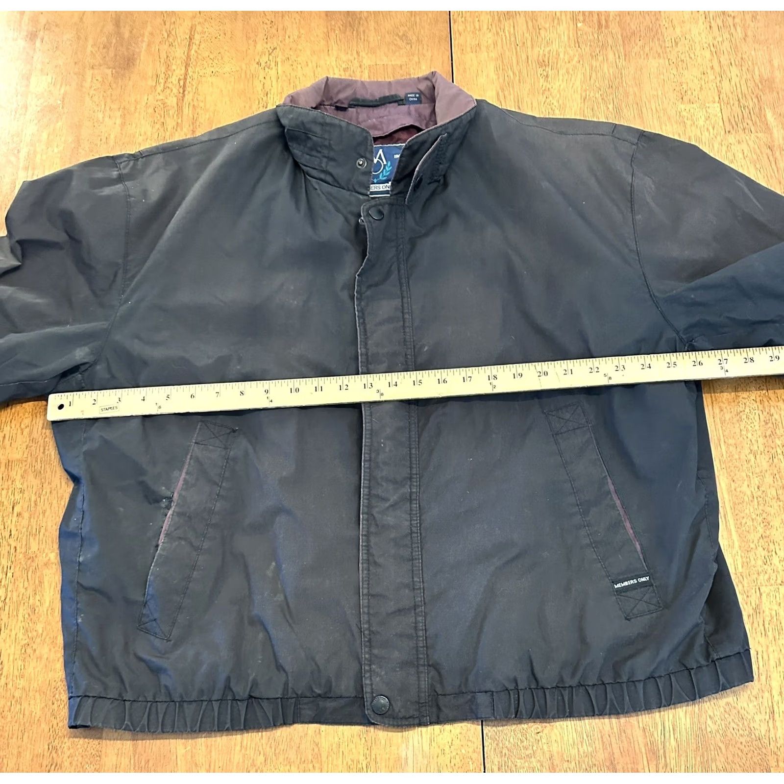 Members Only VINTAGE Members Only Full Zip Windbreaker Jacket 2XL Black Size US XXL / EU 58 / 5 - 4 Thumbnail