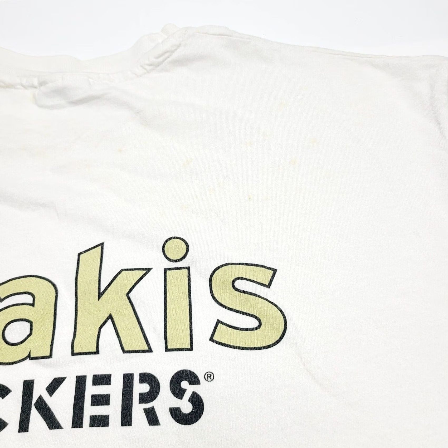 Hanes VINTAGE Dockers Khakis Promo T-Shirt Hanes Size XL White Crew Neck Short Sleeve Cotton Men United States USA Solid T-Shirt Mens Size US XL / EU 56 / 4 - 2 Thumbnail
