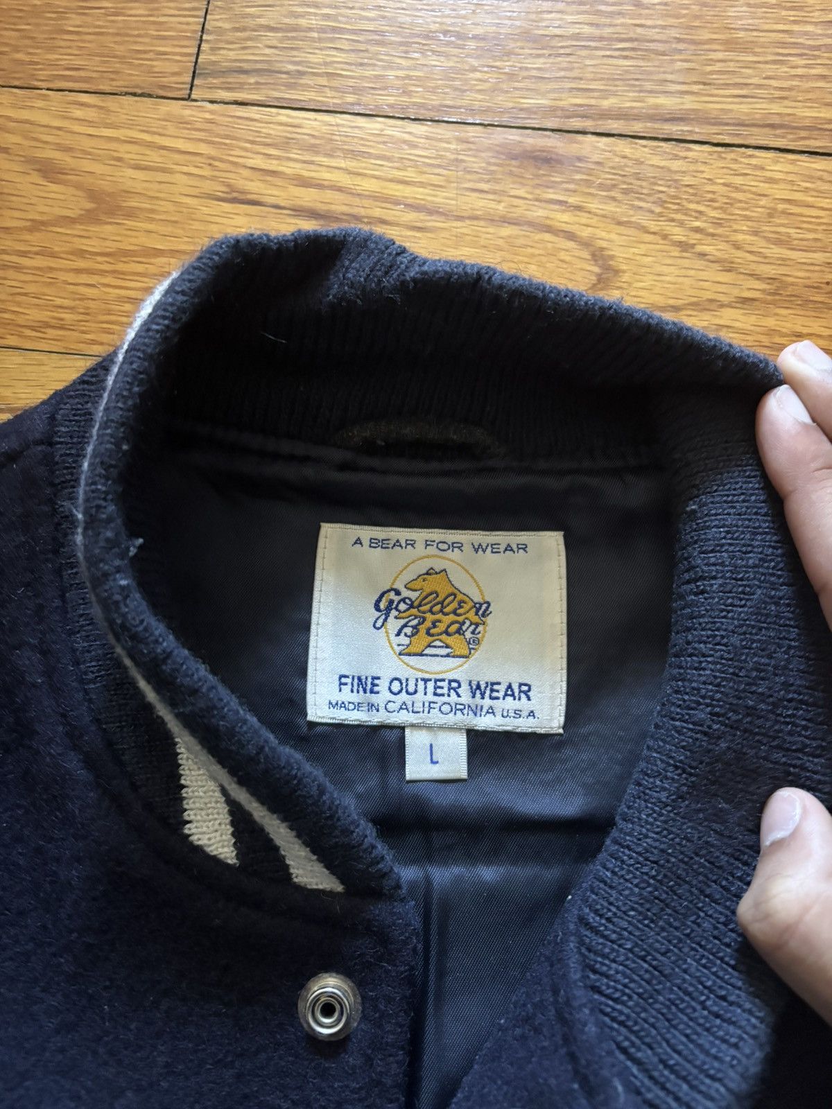 Golden Bear Golden Bear - The Hayes Leather-Panelled Wool-Blend Size US L / EU 52-54 / 3 - 3 Thumbnail