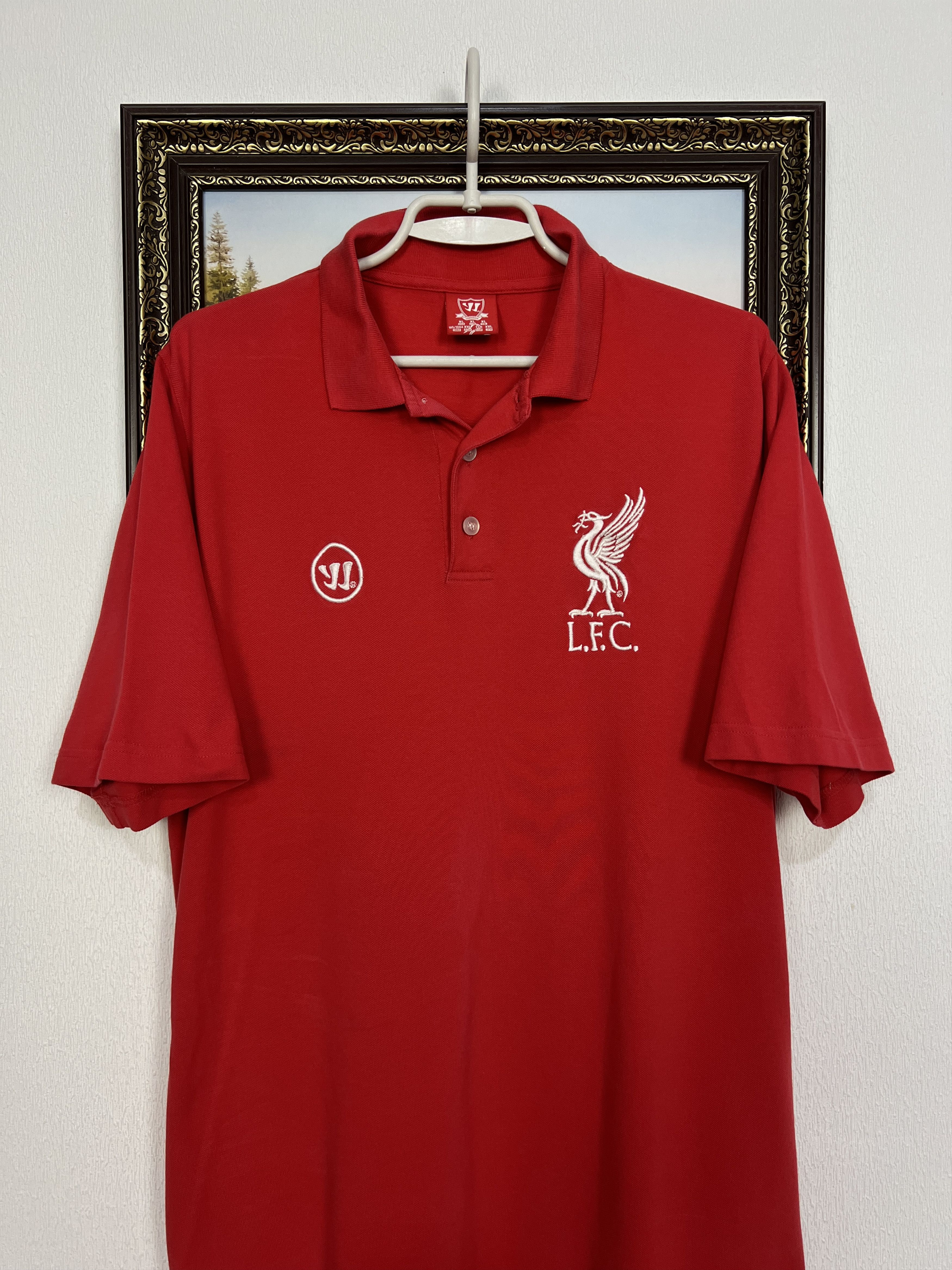 Warrior Vintage Liverpool Football Polo Shirt Soccer Jersey Trikot Size US XL / EU 56 / 4 - 2 Thumbnail