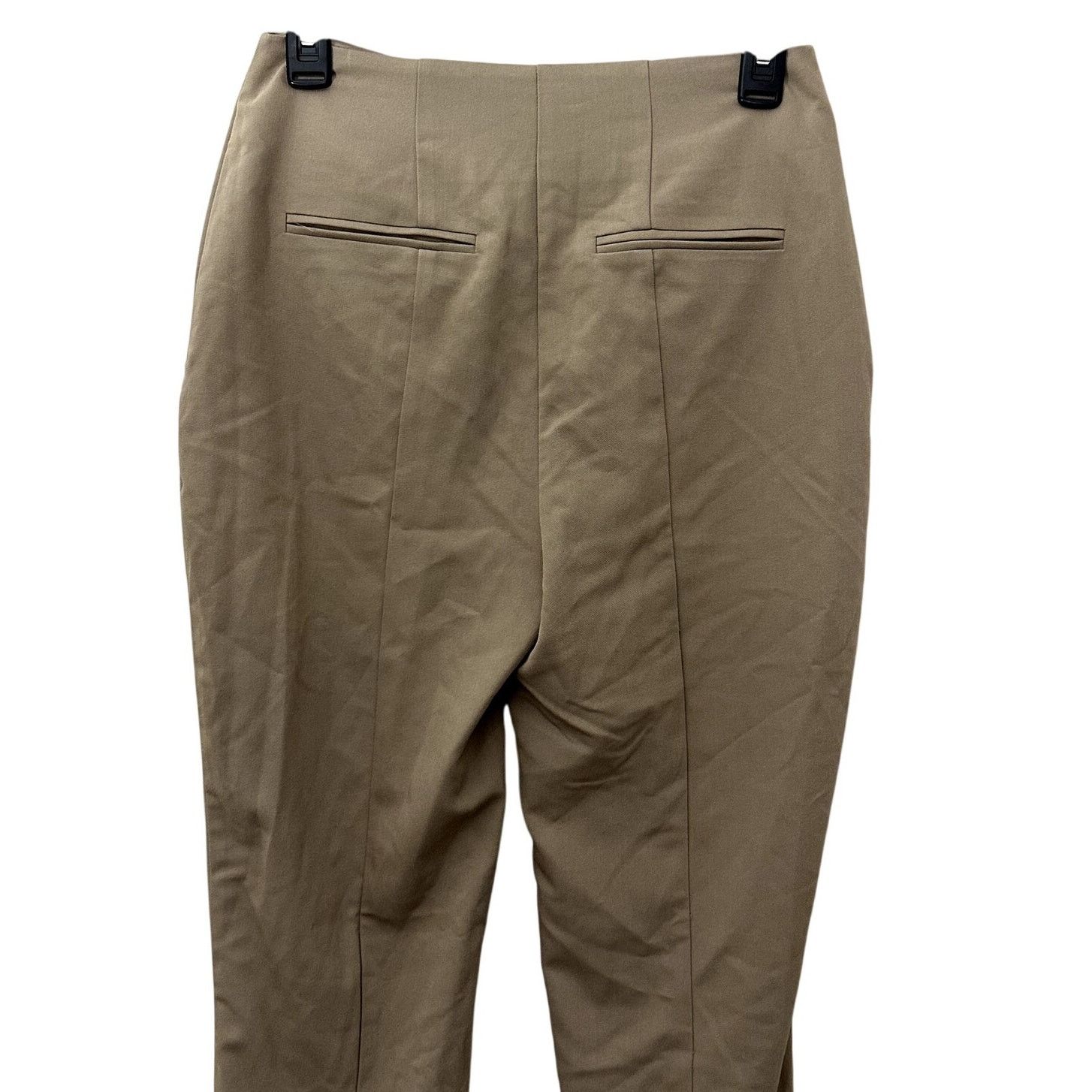 Topshop Topshop Crop Pants Slit Ankle Front Seam Tan/Beige Women's 4 Size 27" / US 4 / IT 40 - 6 Thumbnail
