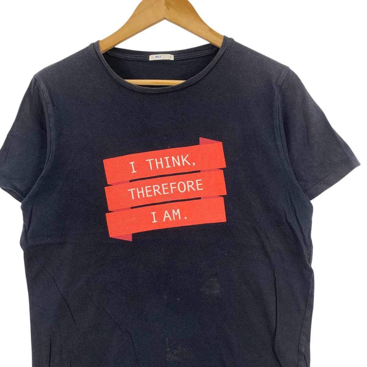 GU GU x RENE DESCARTES I Think Therefore I Am Tee Shirt Top Size M / US 6-8 / IT 42-44 - 5 Thumbnail