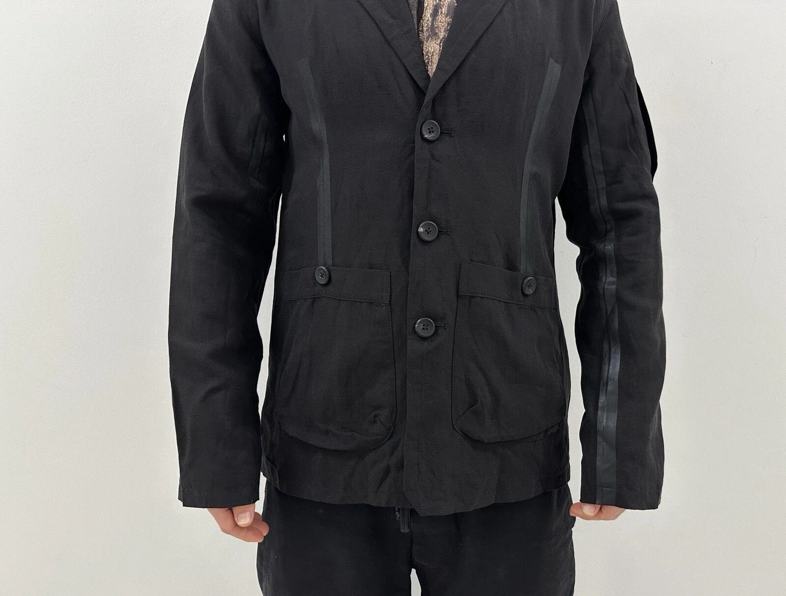 First Aid To The Injured First Aid To The Injured Men Blazer Jacket Linen Avant Garde Size US S / EU 44-46 / 1 - 2 Thumbnail
