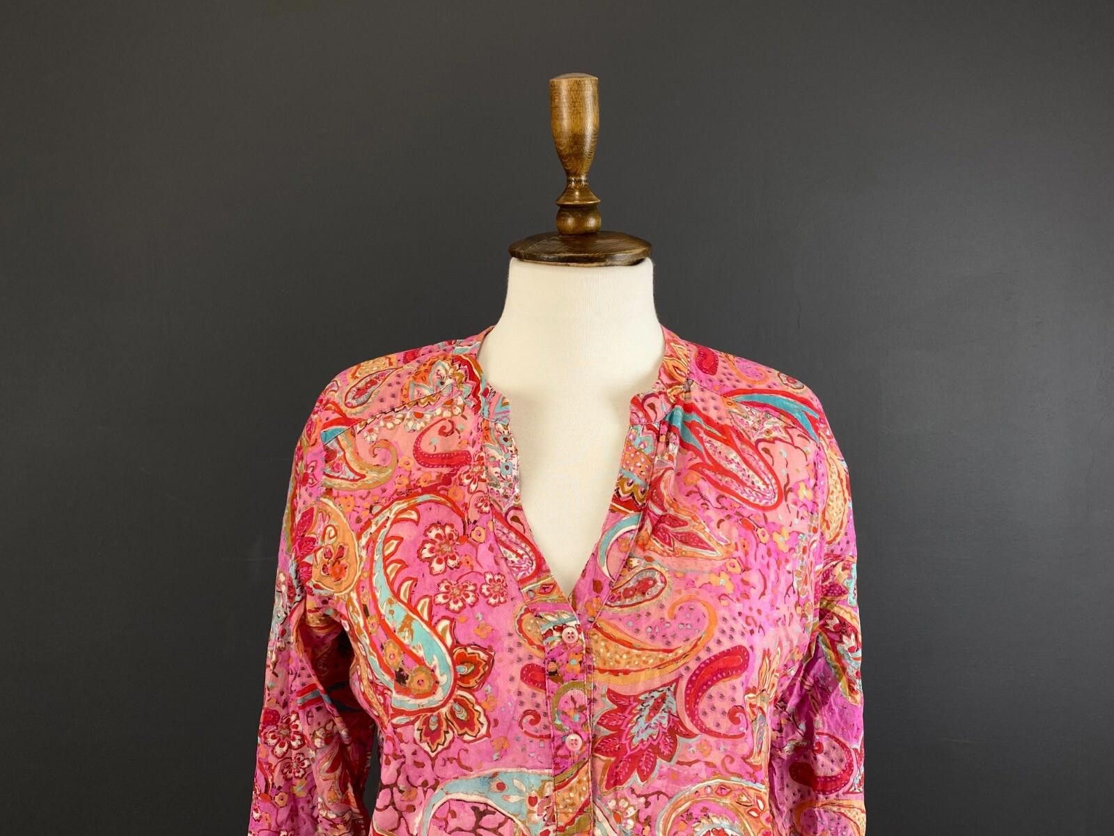 Designer Emily Van Den Bergh Multicolor Paisley Shirt Sz 36 / S Size M / US 6-8 / IT 42-44 - 2 Thumbnail