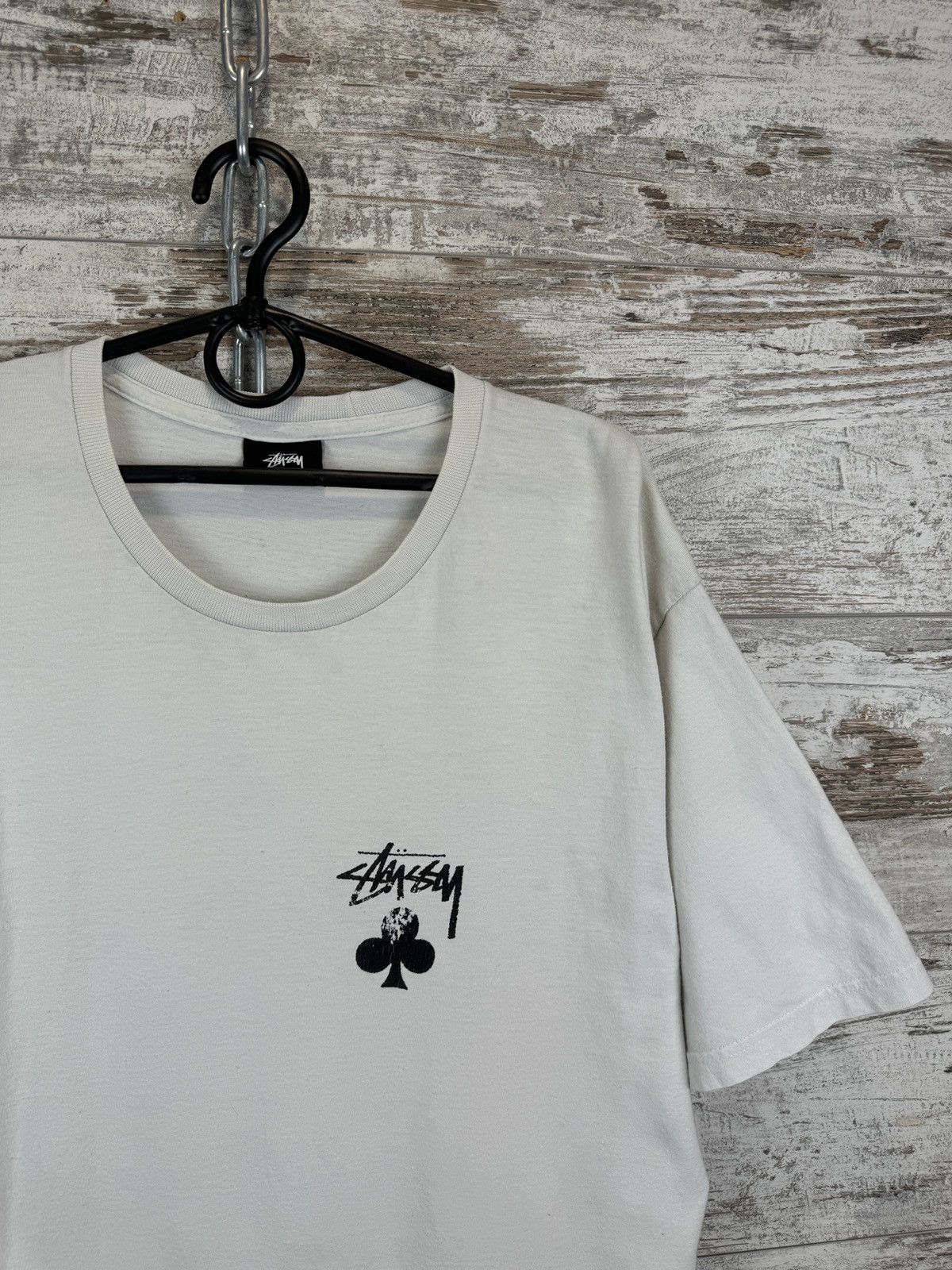 Stussy × Vintage Mens Vintage Stussy T-shirt distressed tee y2k rare big logo Size US L / EU 52-54 / 3 - 2 Thumbnail