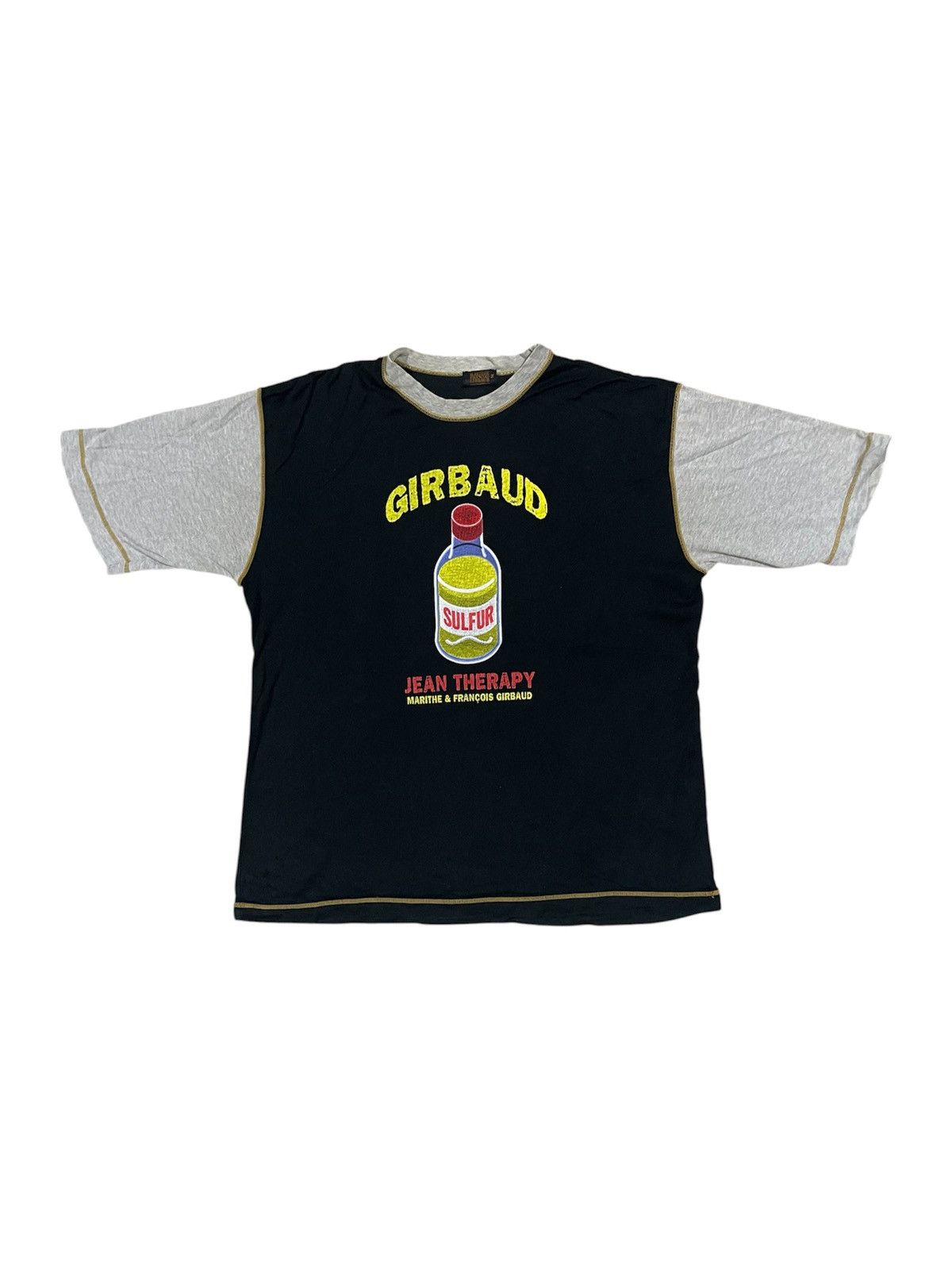 Marithe + Francois Girbaud VINTAGE MARITHE FRANCOIS GIRBAUD RAGLAN SULFUR BOTTLE SHIRT Size US M / EU 48-50 / 2 - 1 Thumbnail