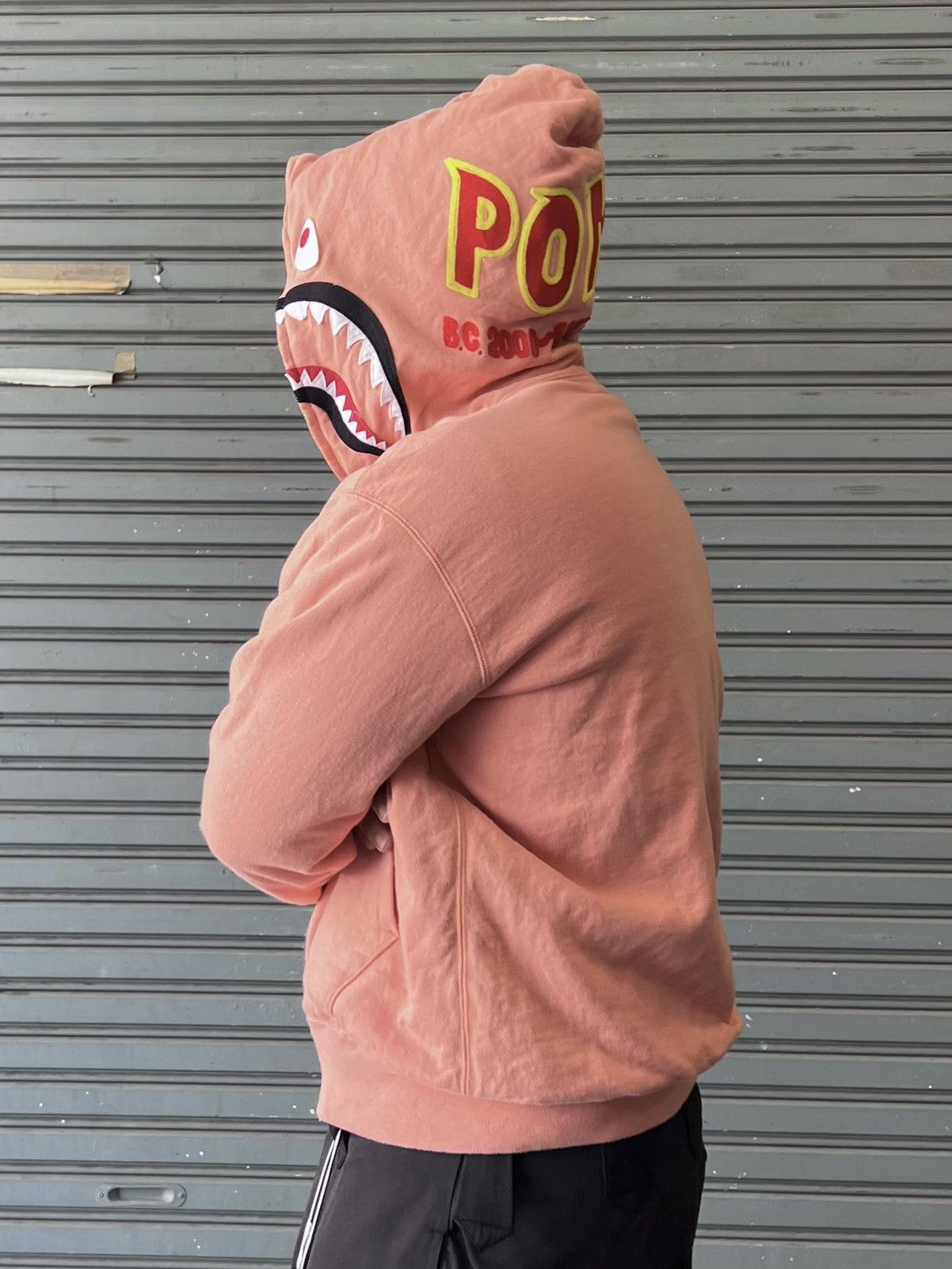 Bape BAPE OG 2ND 2006 NFS "Salmon" PONR Shark Hoodie Size US S / EU 44-46 / 1 - 18 Thumbnail