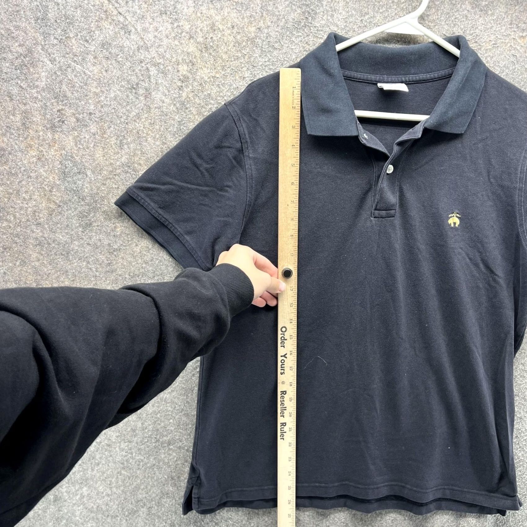 Brooks Brothers Brooks Brothers Polo Shirt Mens L Gray 1818 Performance Slim Fit Cotton Regular Short Sleeve Solid X? Size US L / EU 52-54 / 3 - 3 Thumbnail