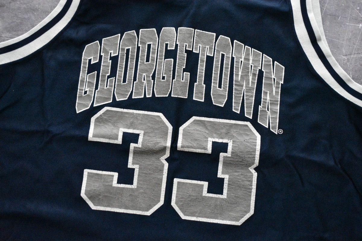 Majestic Vintage 90s Georgetown U Alonzo Mourning Majestic Jersey Size US XL / EU 56 / 4 - 4 Thumbnail