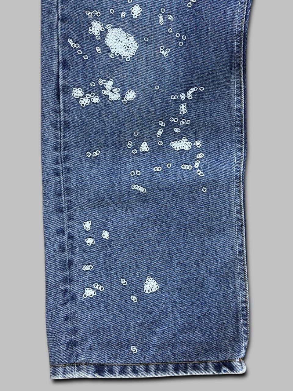 Fugazi Fugazi Chain Splatter Jeans Dark Washed Size US 32 / EU 48 - 4 Thumbnail