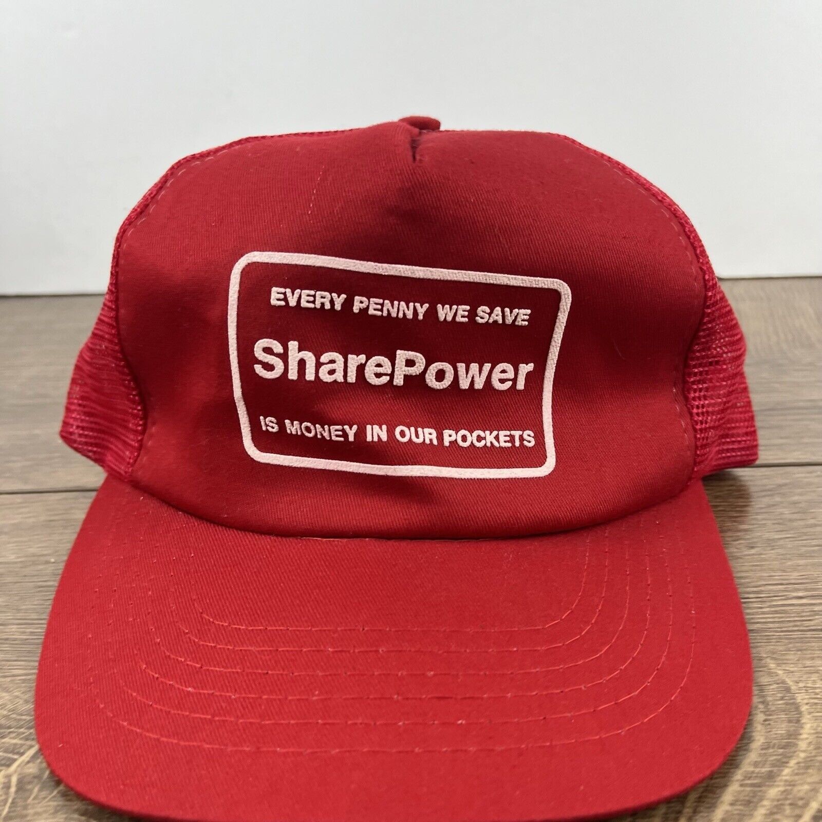 Other Sharepower Hat Every Penny We Save Hat Red Adjustable Hat Re Size ONE SIZE - 6 Thumbnail